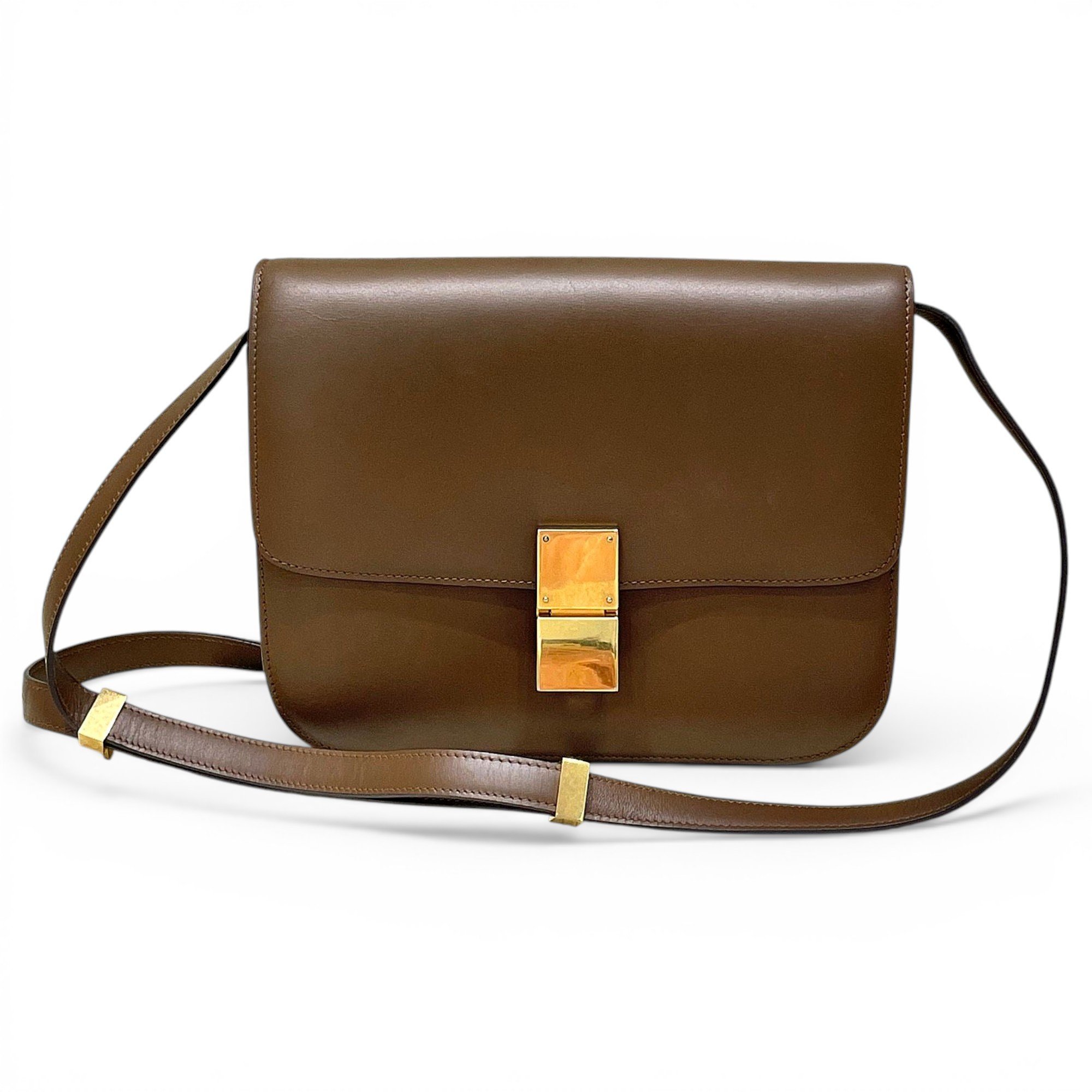 Classic leather crossbody bag