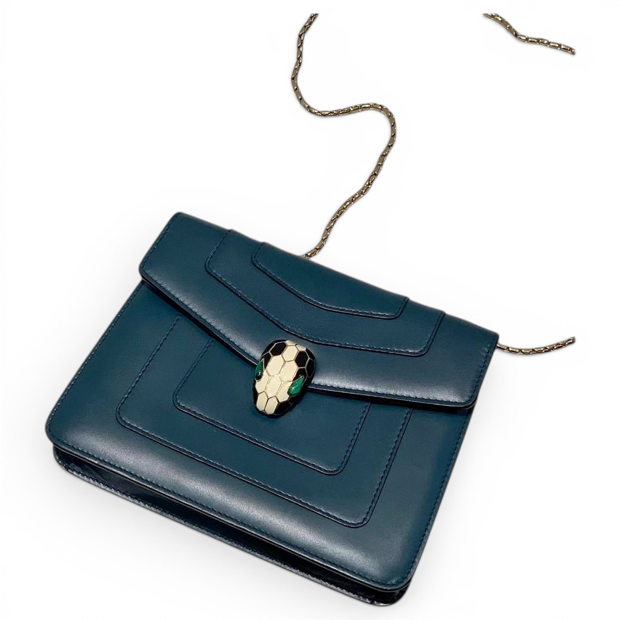 Serpenti leather crossbody bag