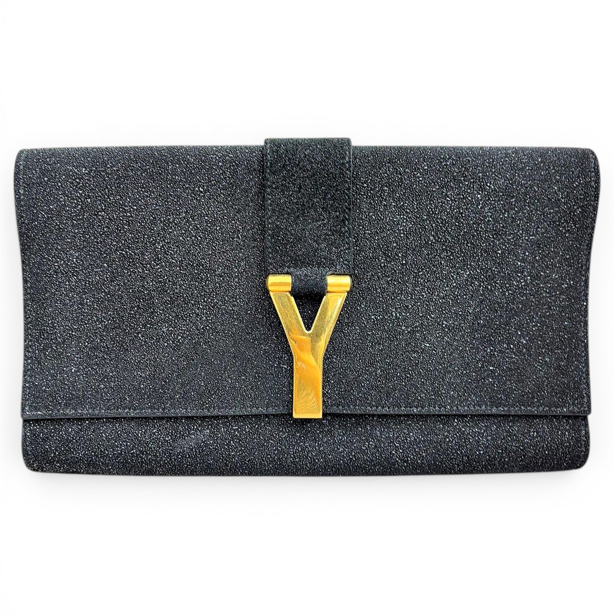 Leather clutch bag