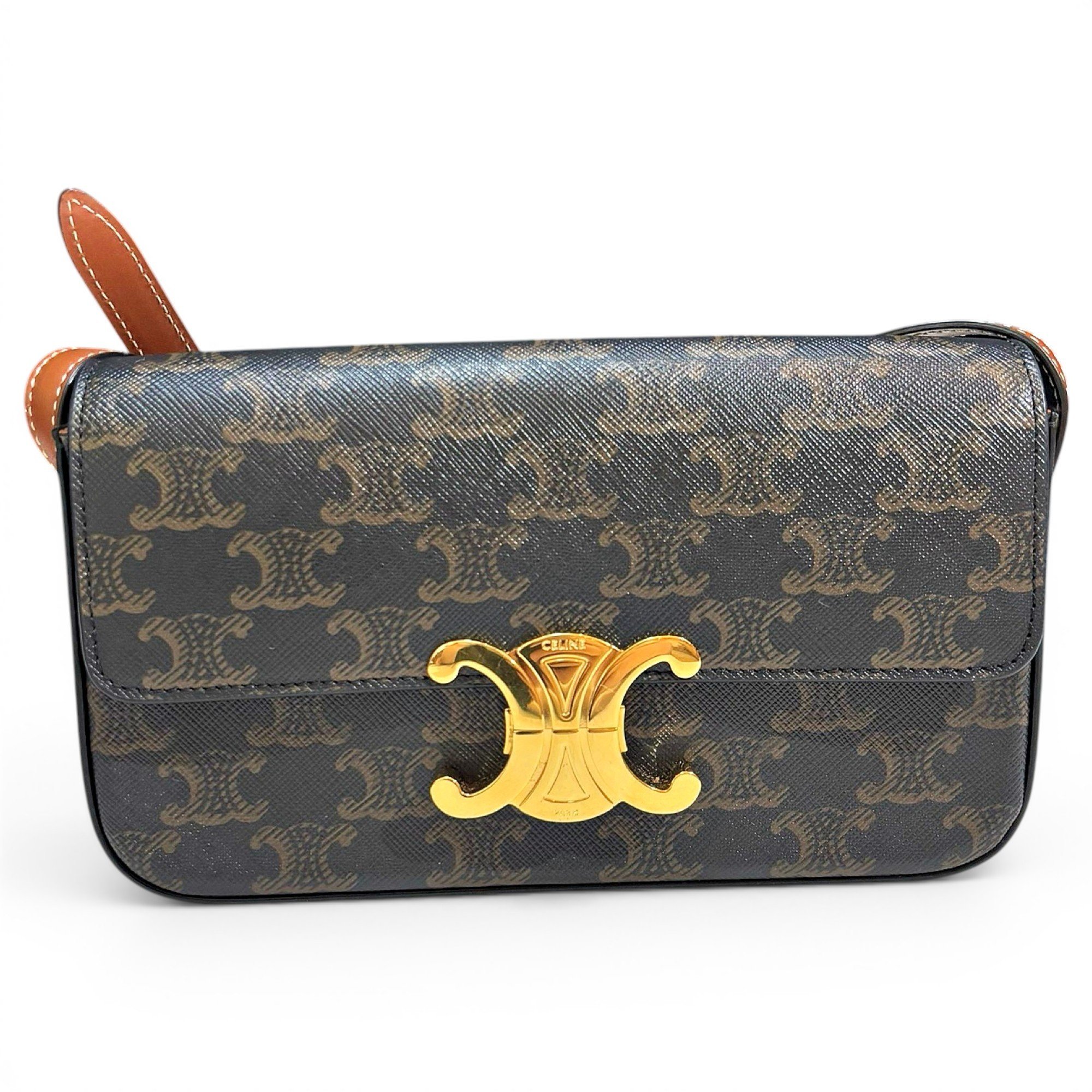 Triomphe leather handbag