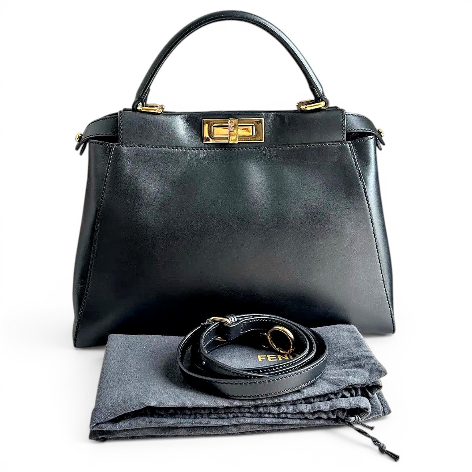 Peekaboo leather handbag