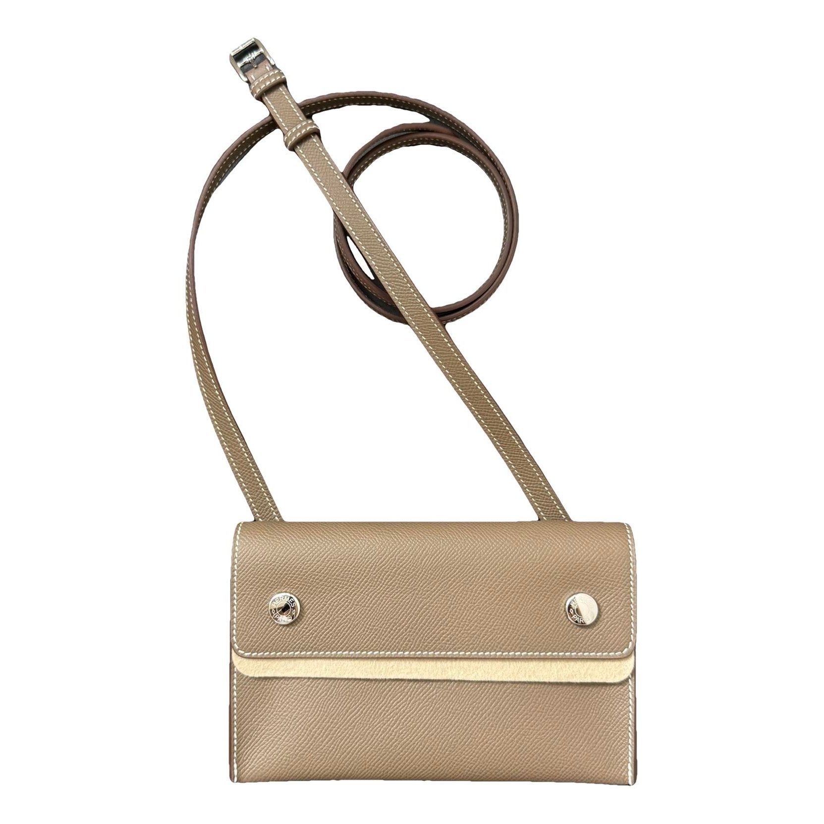 Hermesnap leather mini bag