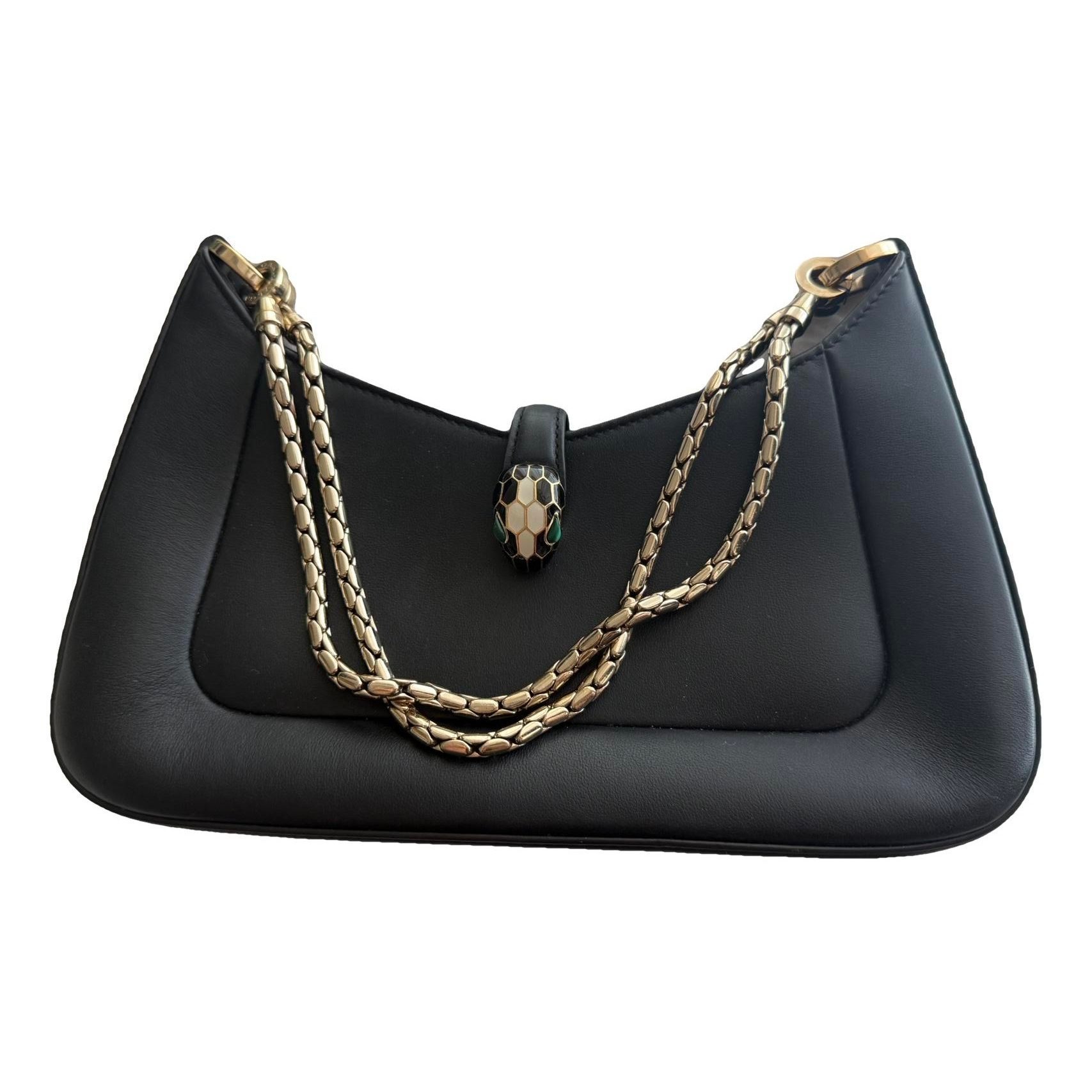 Bulgari leather handbag