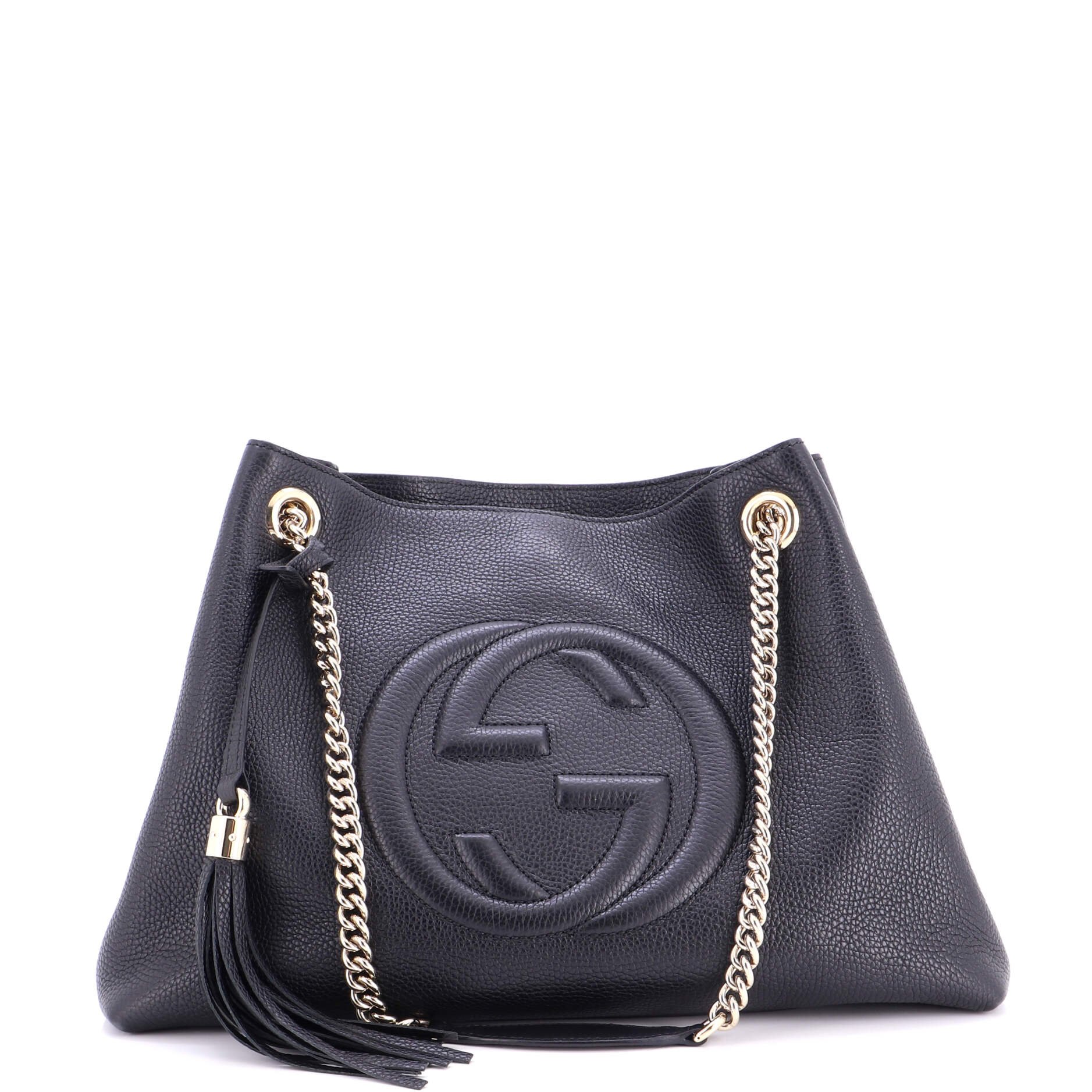 Soho Chain Strap Shoulder Bag Leather Medium
