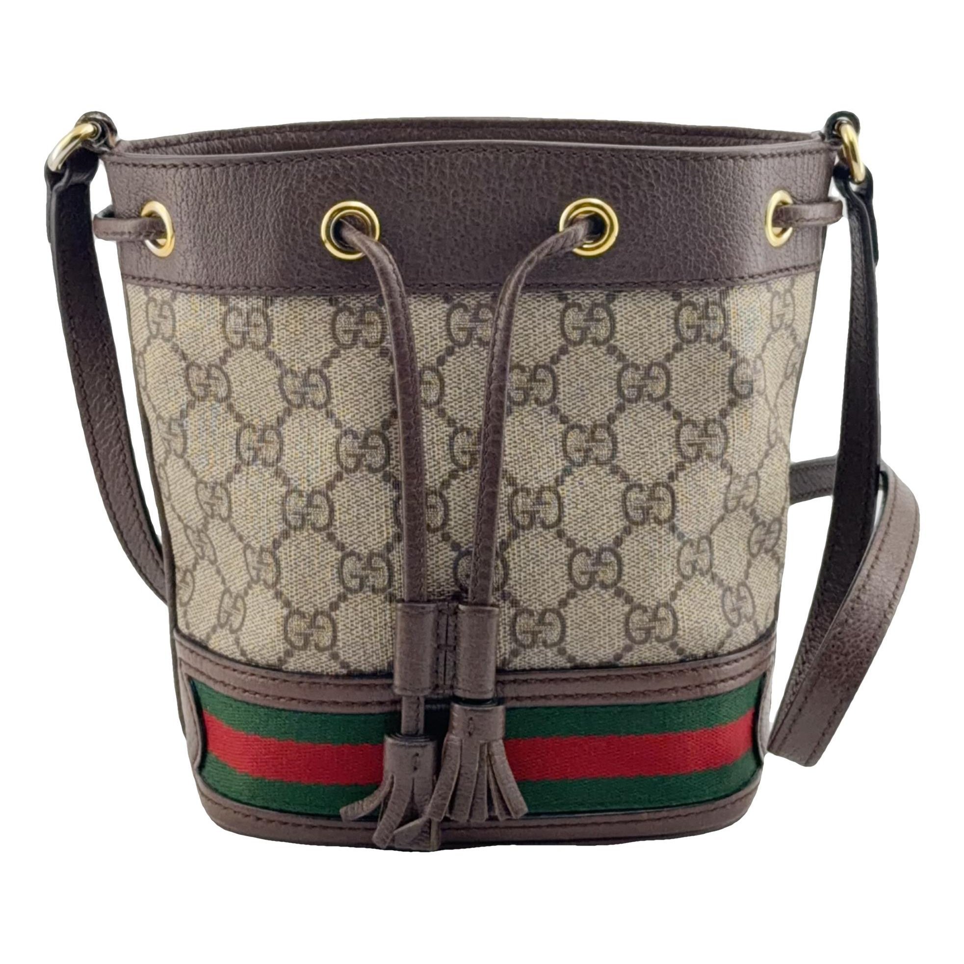 Ophidia Bucket leather handbag