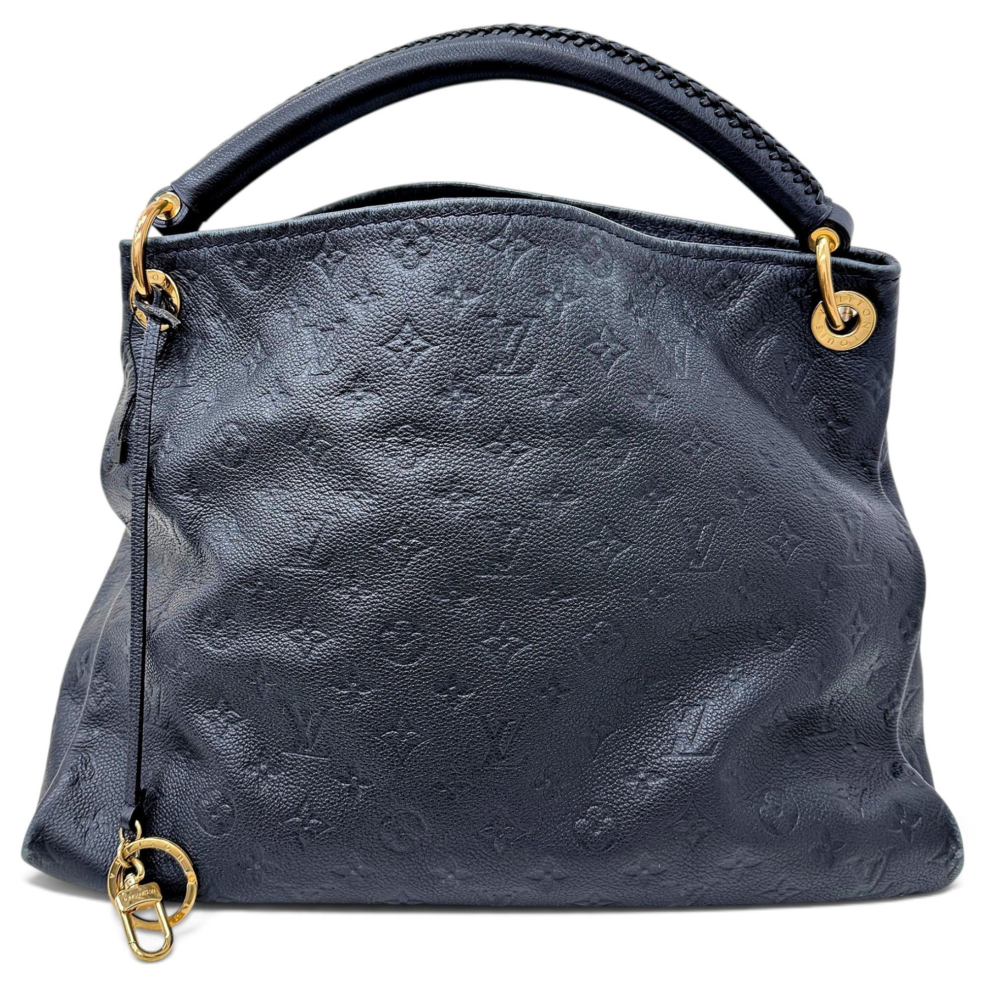 Artsy leather handbag