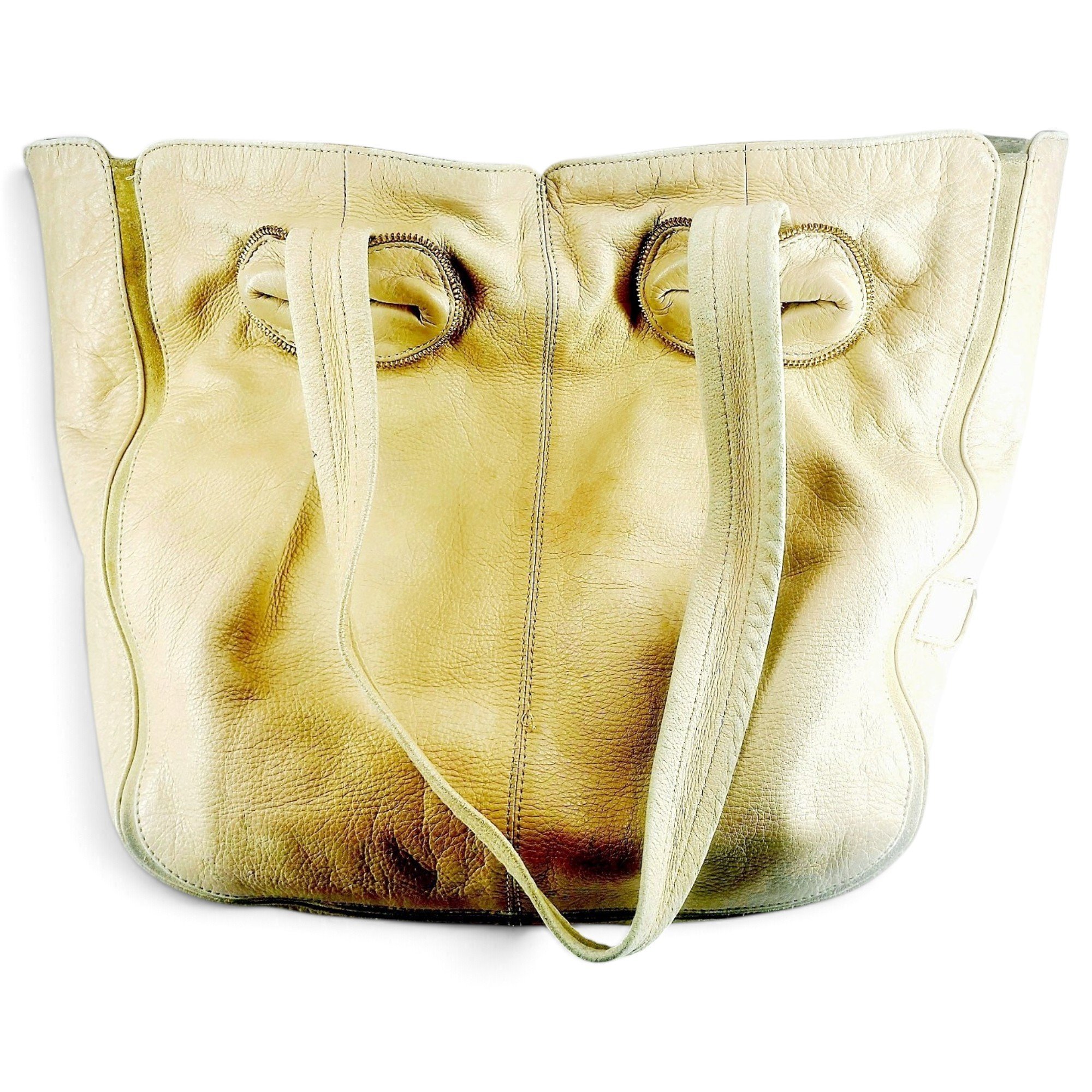 Leather tote