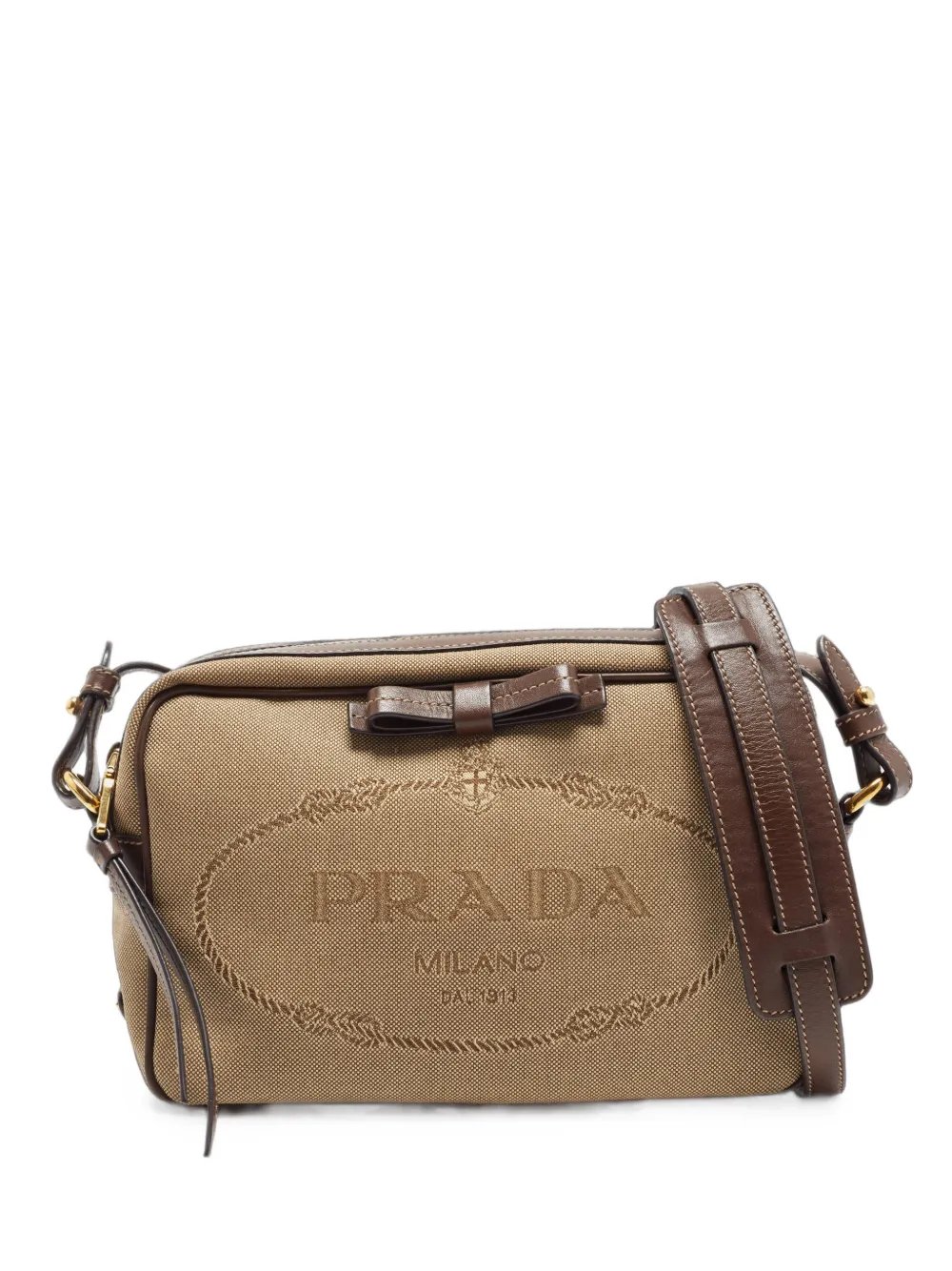 bow logo-jacquard cross bady bag