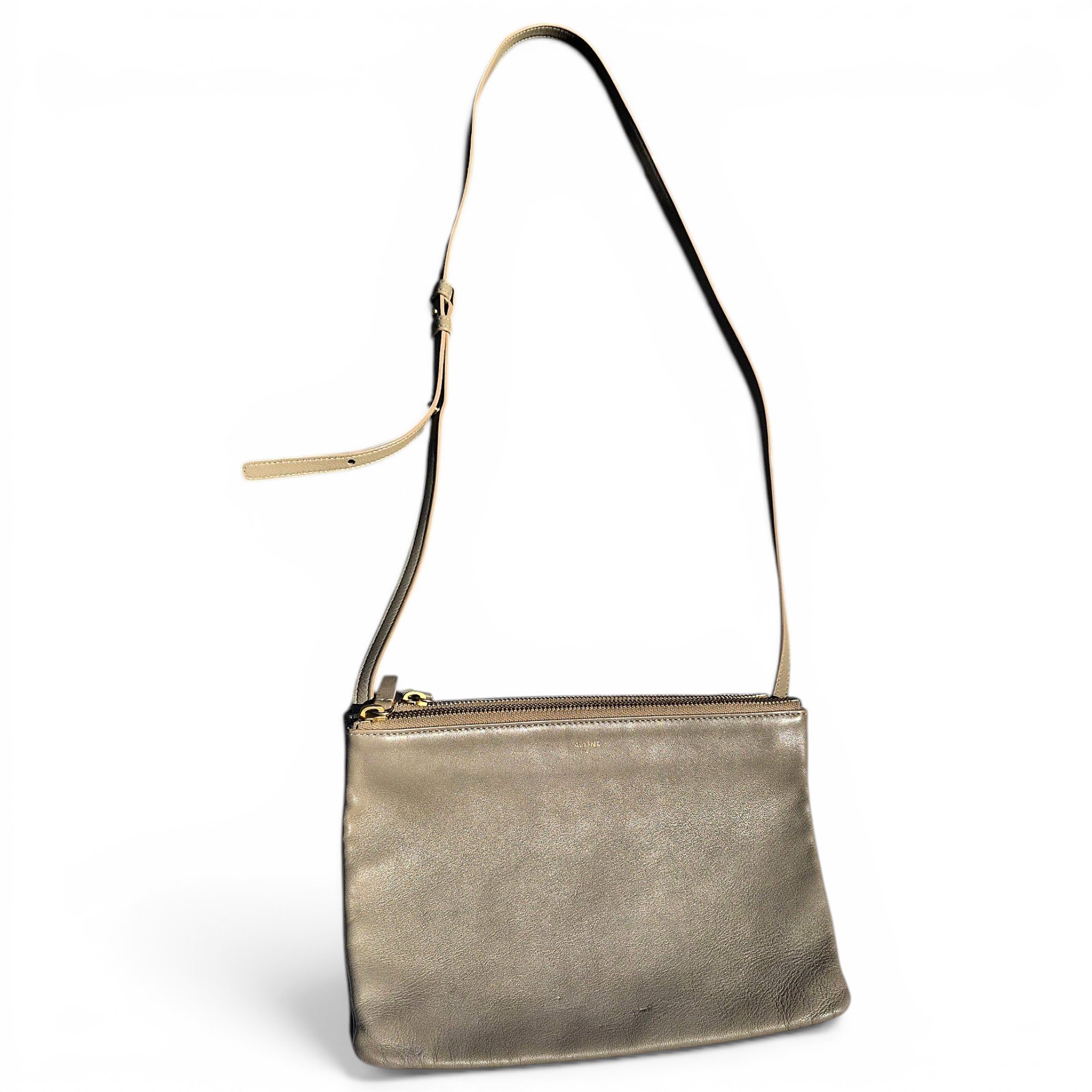 Trio leather crossbody bag