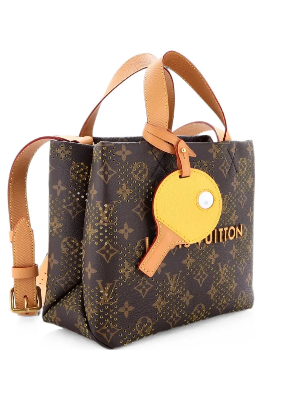 Shopper Limited Edition Monogram Perforated Grid Canvas Mini tote bag