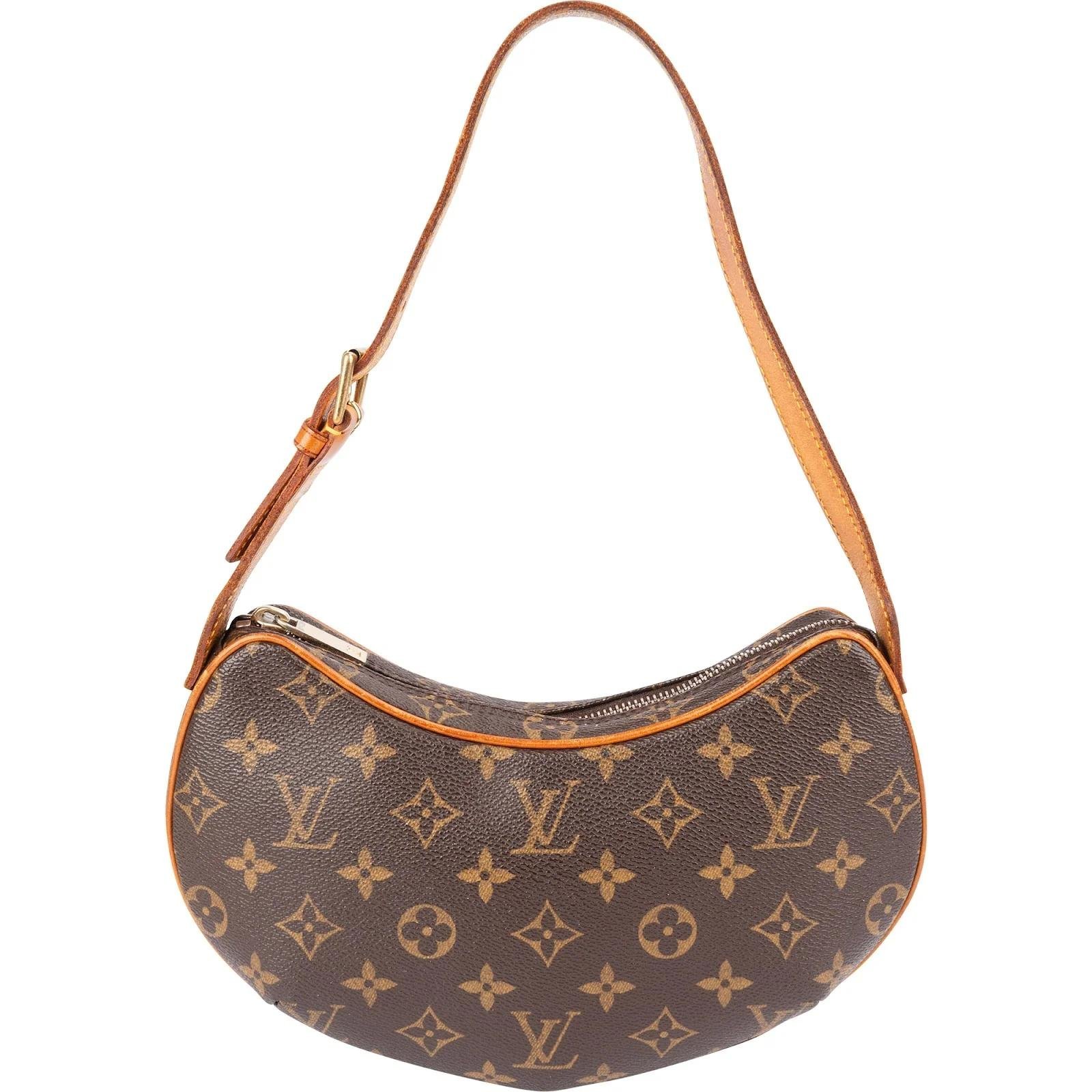 Croissant leather handbag