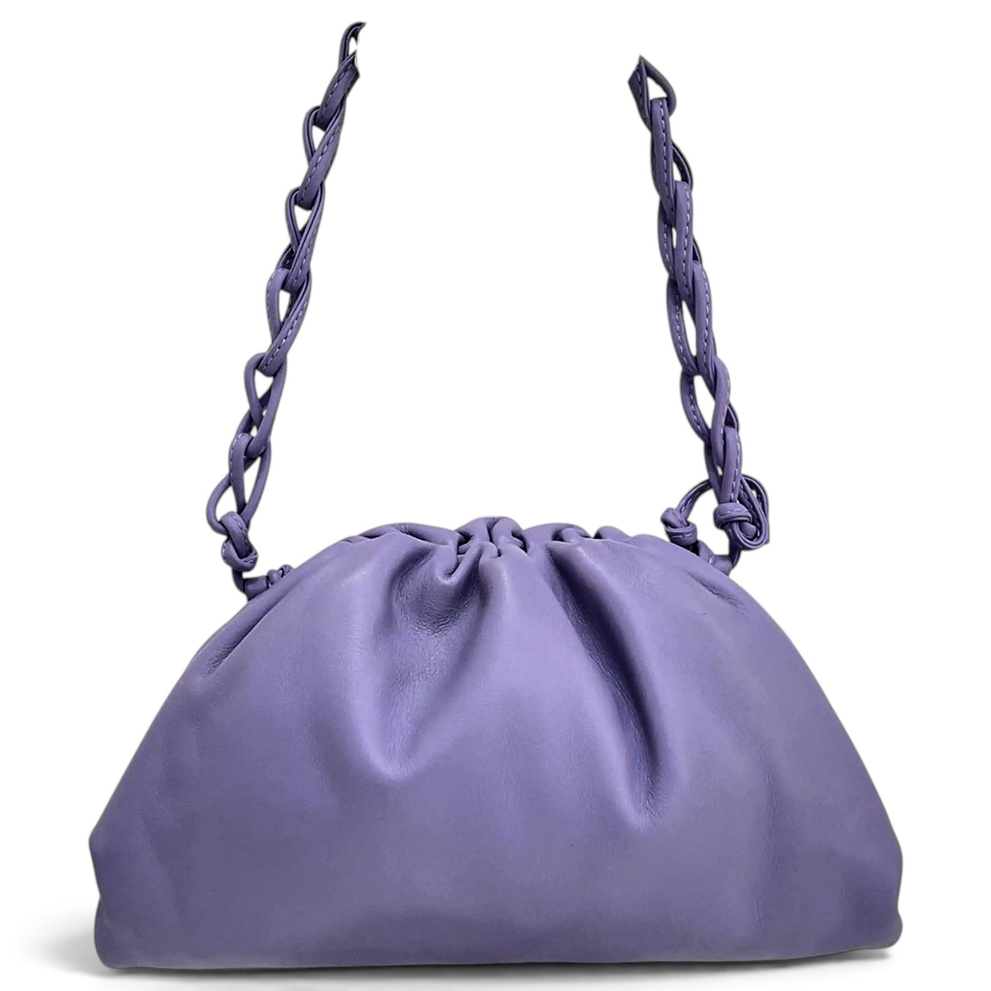 Pouch leather handbag