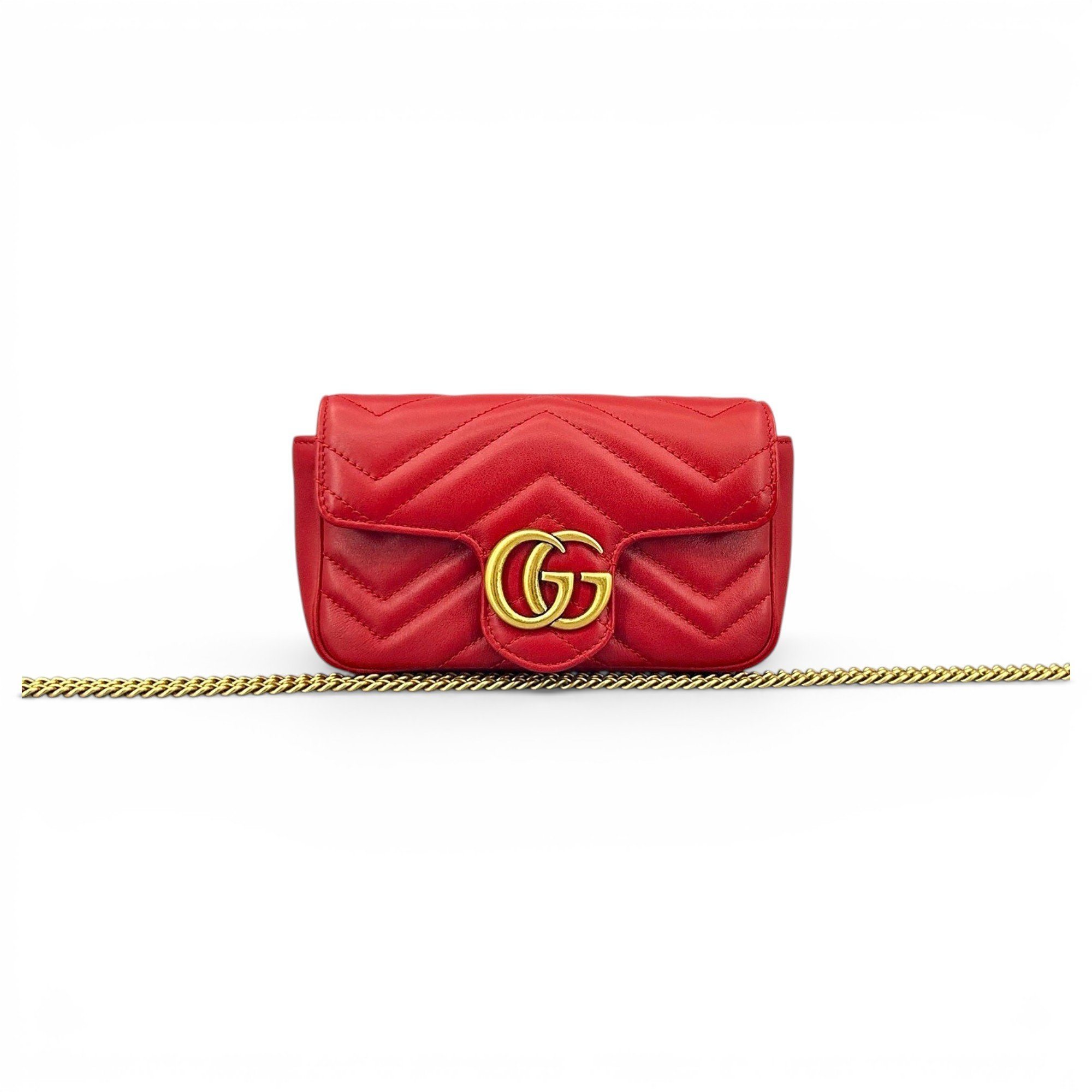 GG Marmont Flap leather crossbody bag