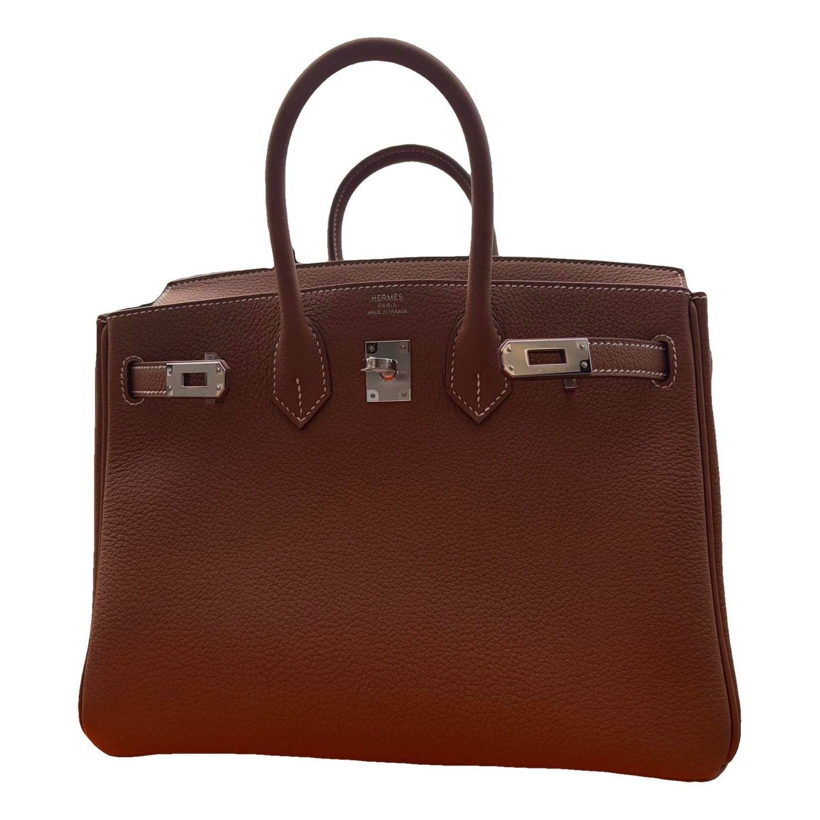 Hermes Birkin 25 Handbag Togo Leather