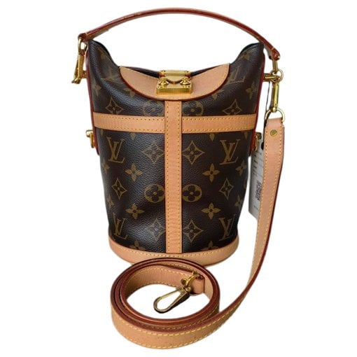 Bucket leather handbag