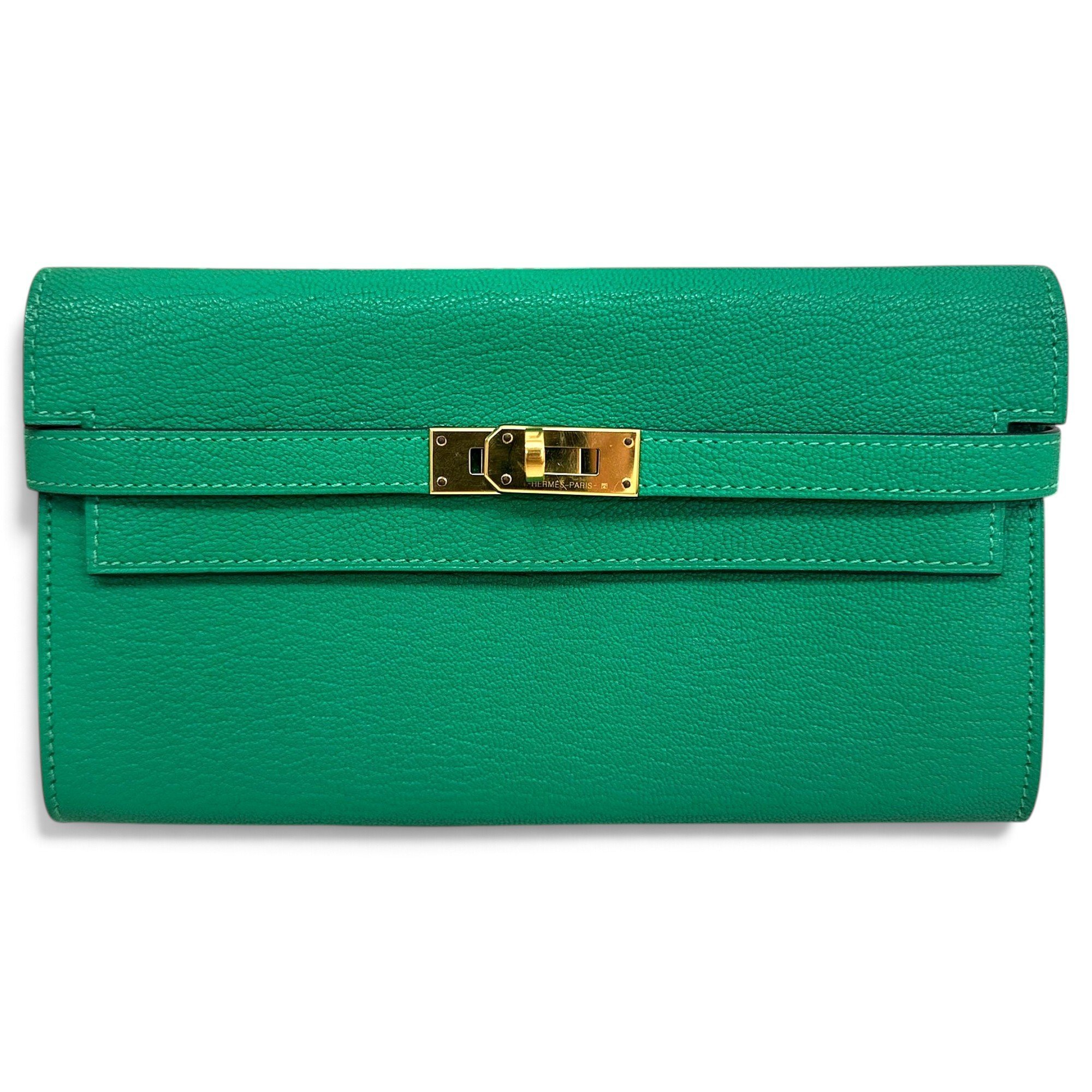 Kelly to go leather clutch bag