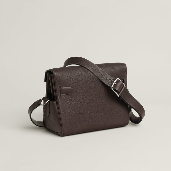 Ébène Sac Kelly Messenger PM