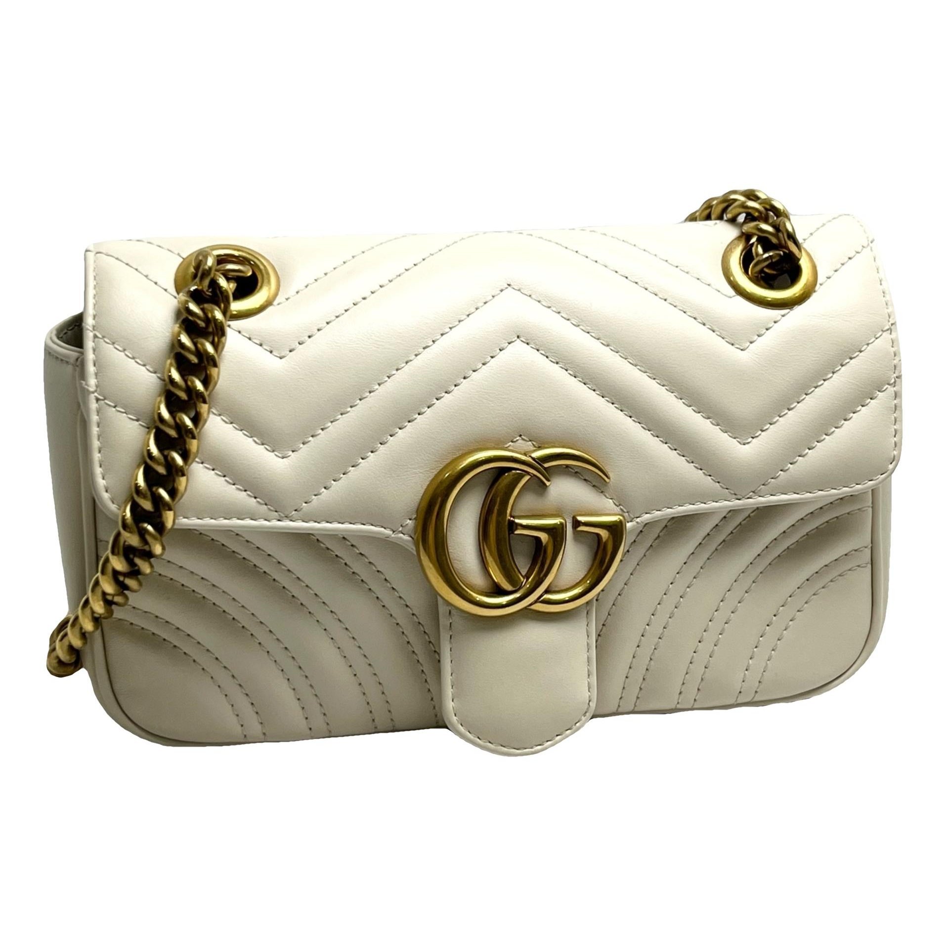 GG Marmont Flap leather crossbody bag