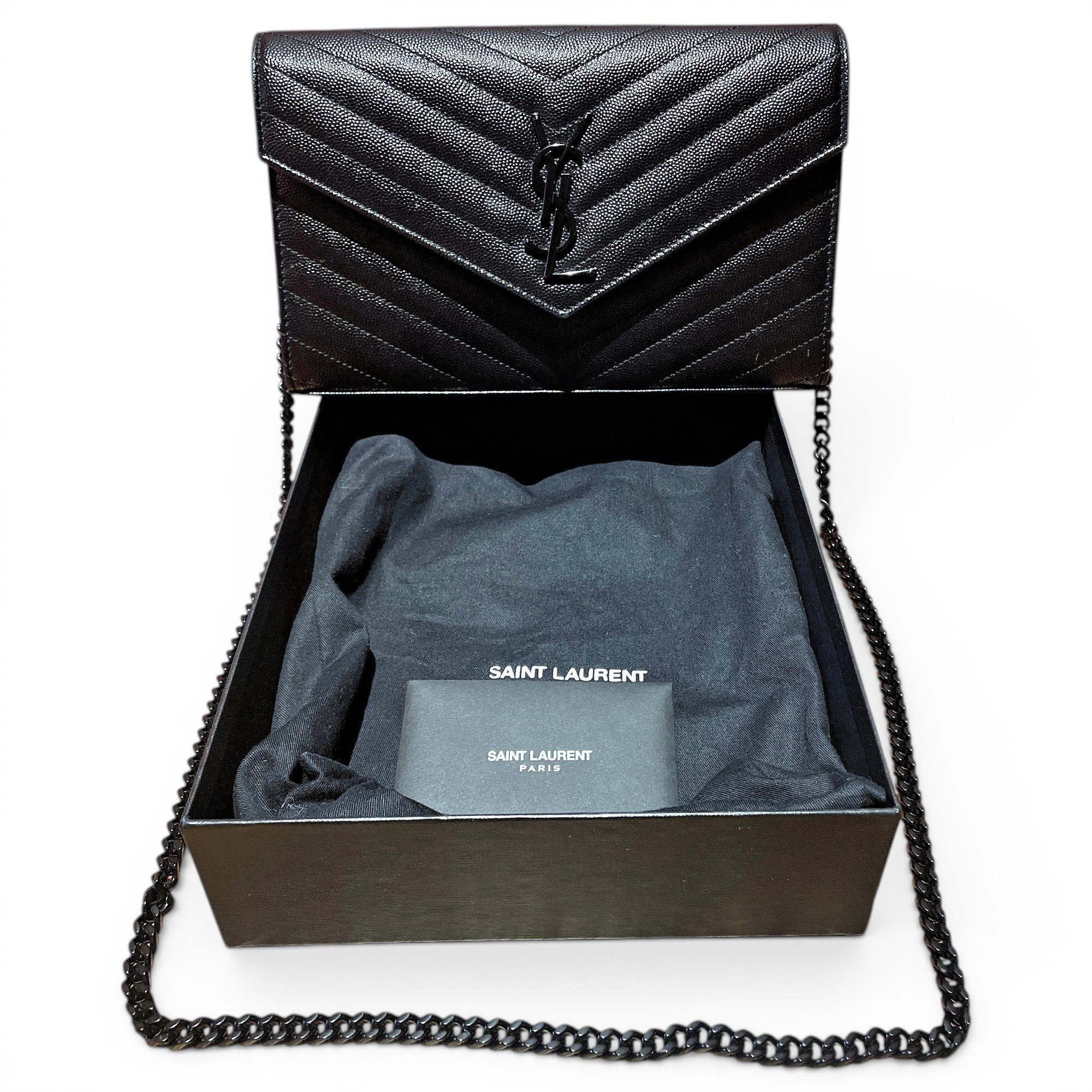 Envelope leather handbag