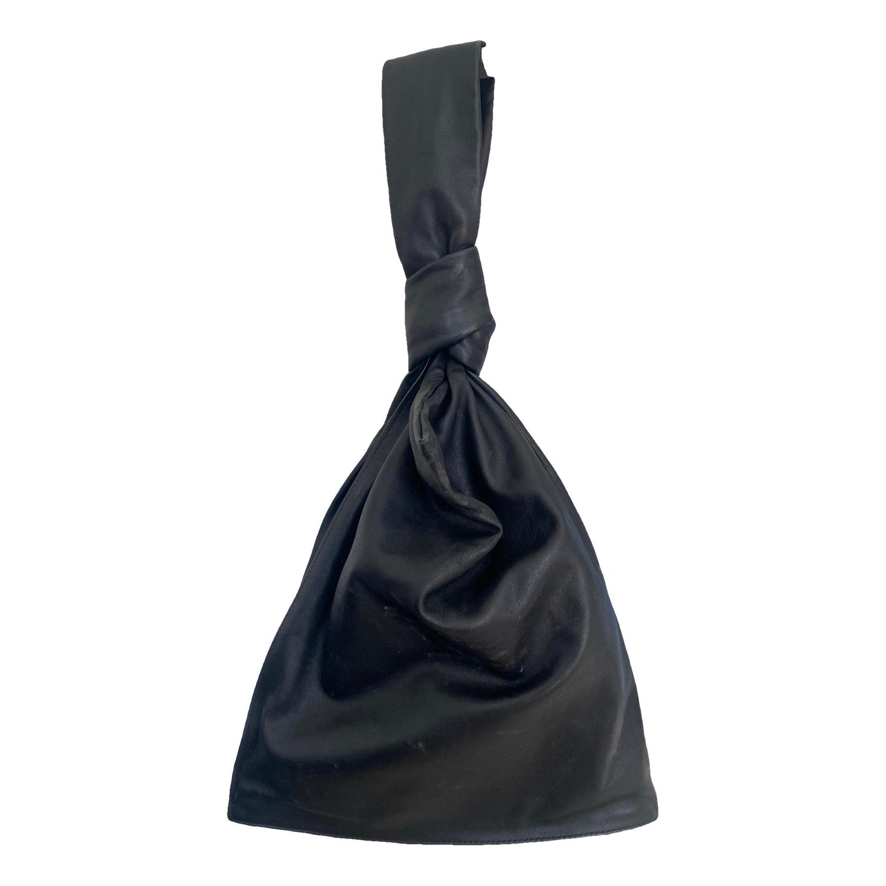 Twist leather handbag