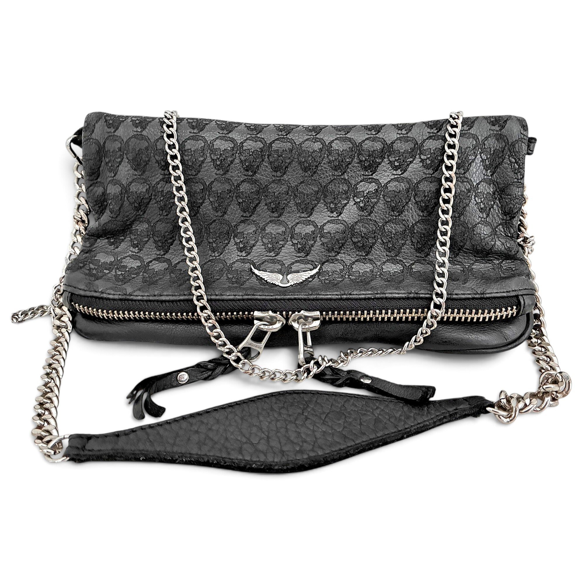 Rock leather crossbody bag