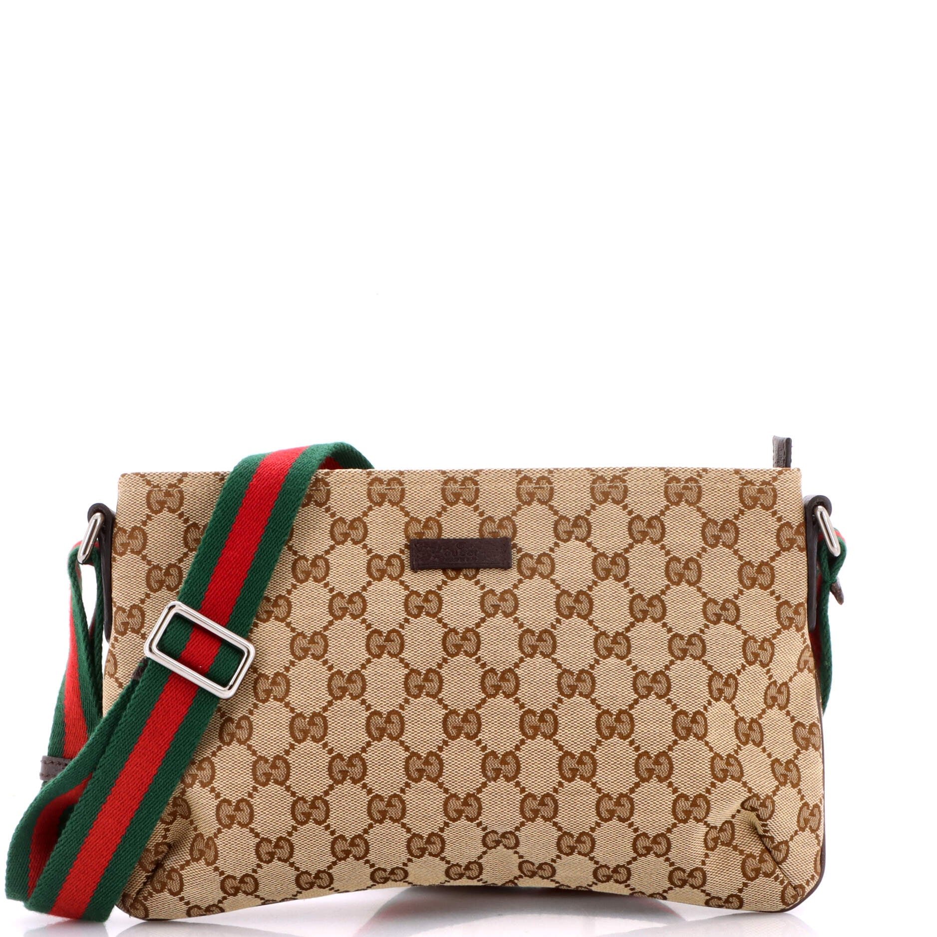 Web Strap Messenger Bag GG Canvas Small