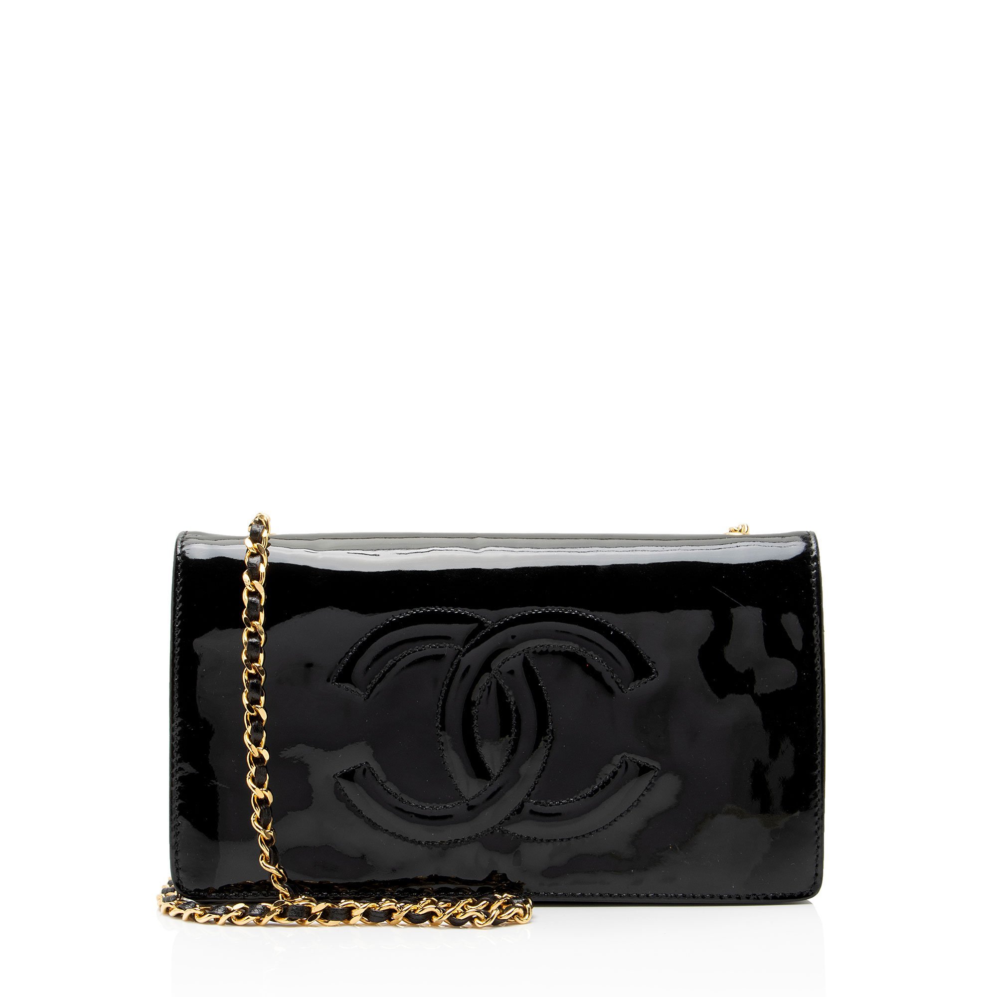 Wallet On Chain leather crossbody bag