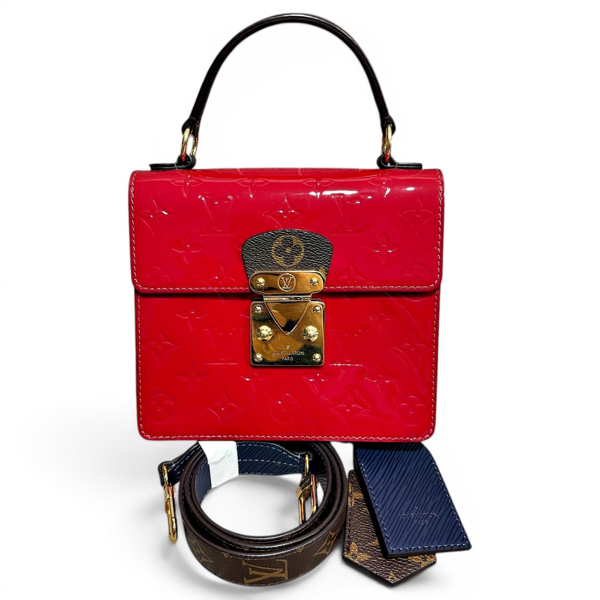 Spring street patent leather handbag