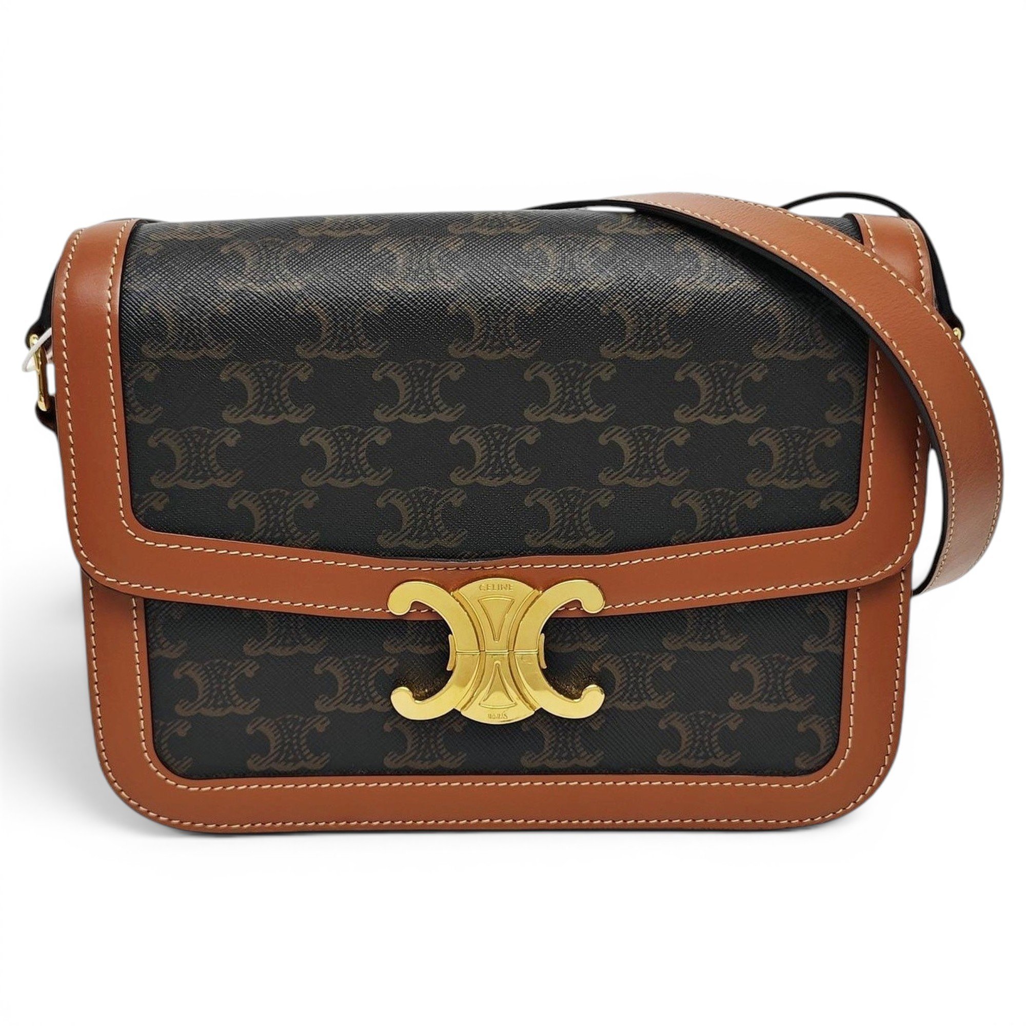 Celine Triomphe leather handbag