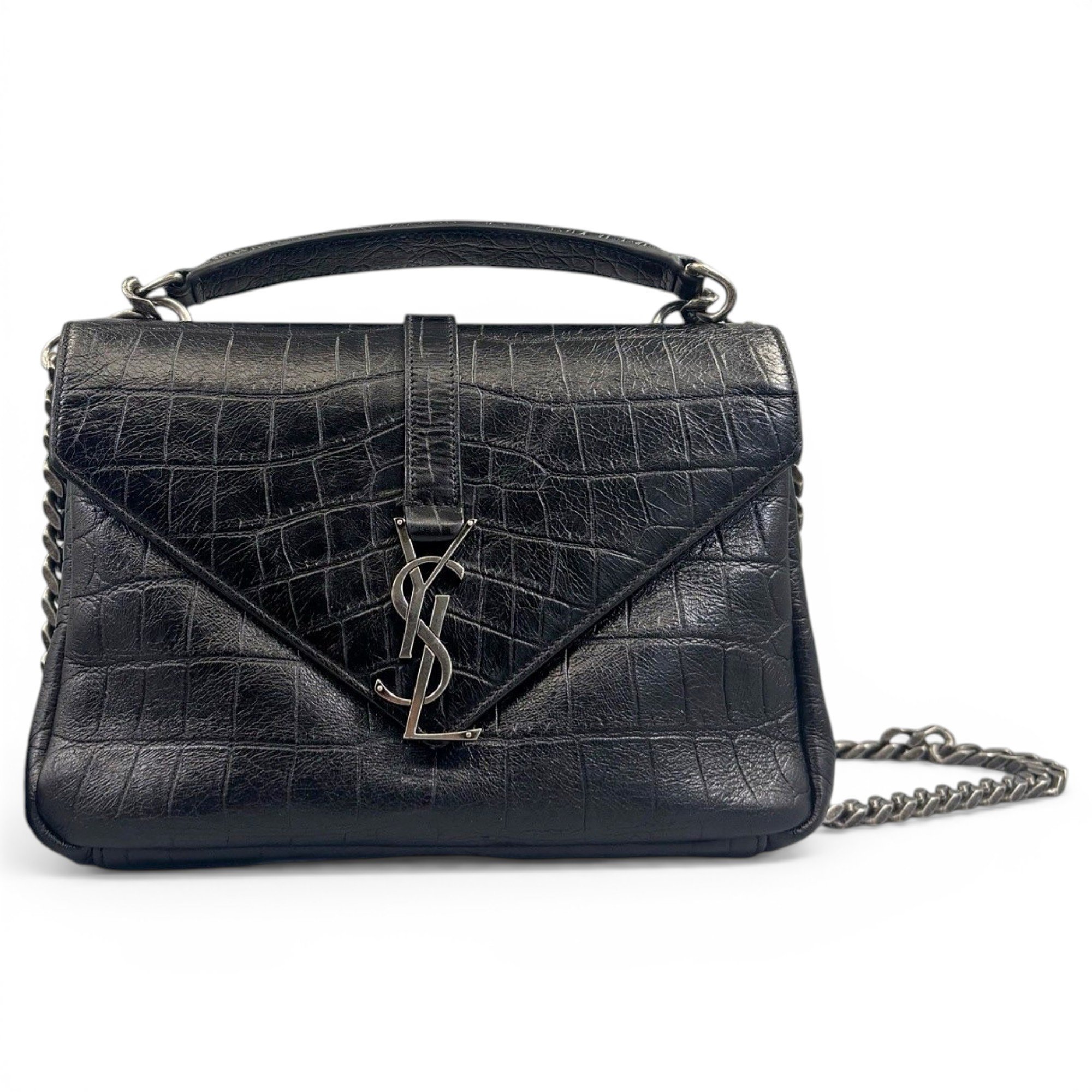 Collége monogramme leather handbag