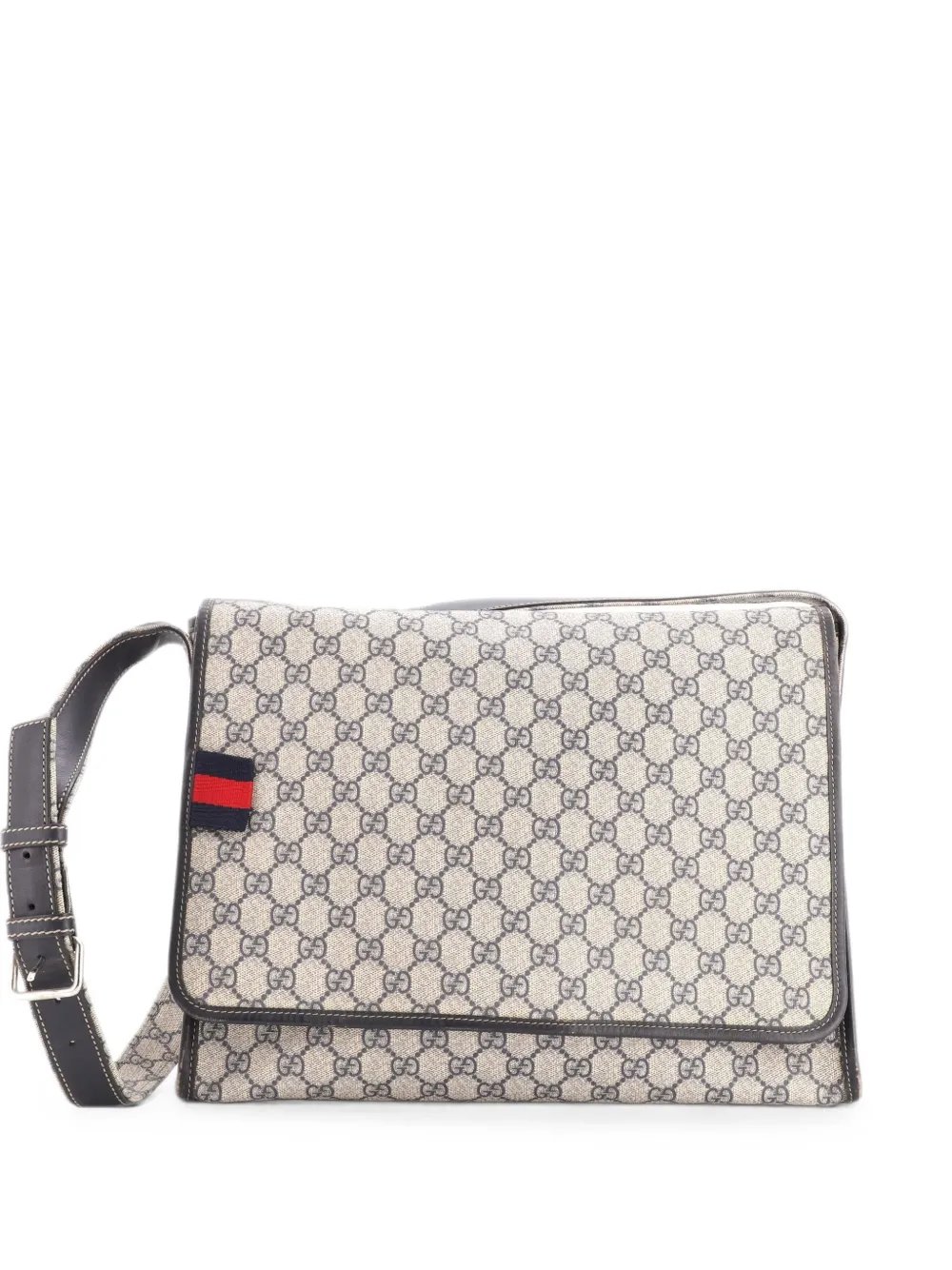 Web Loop Messenger GG Coated Canvas Large crossbody bag