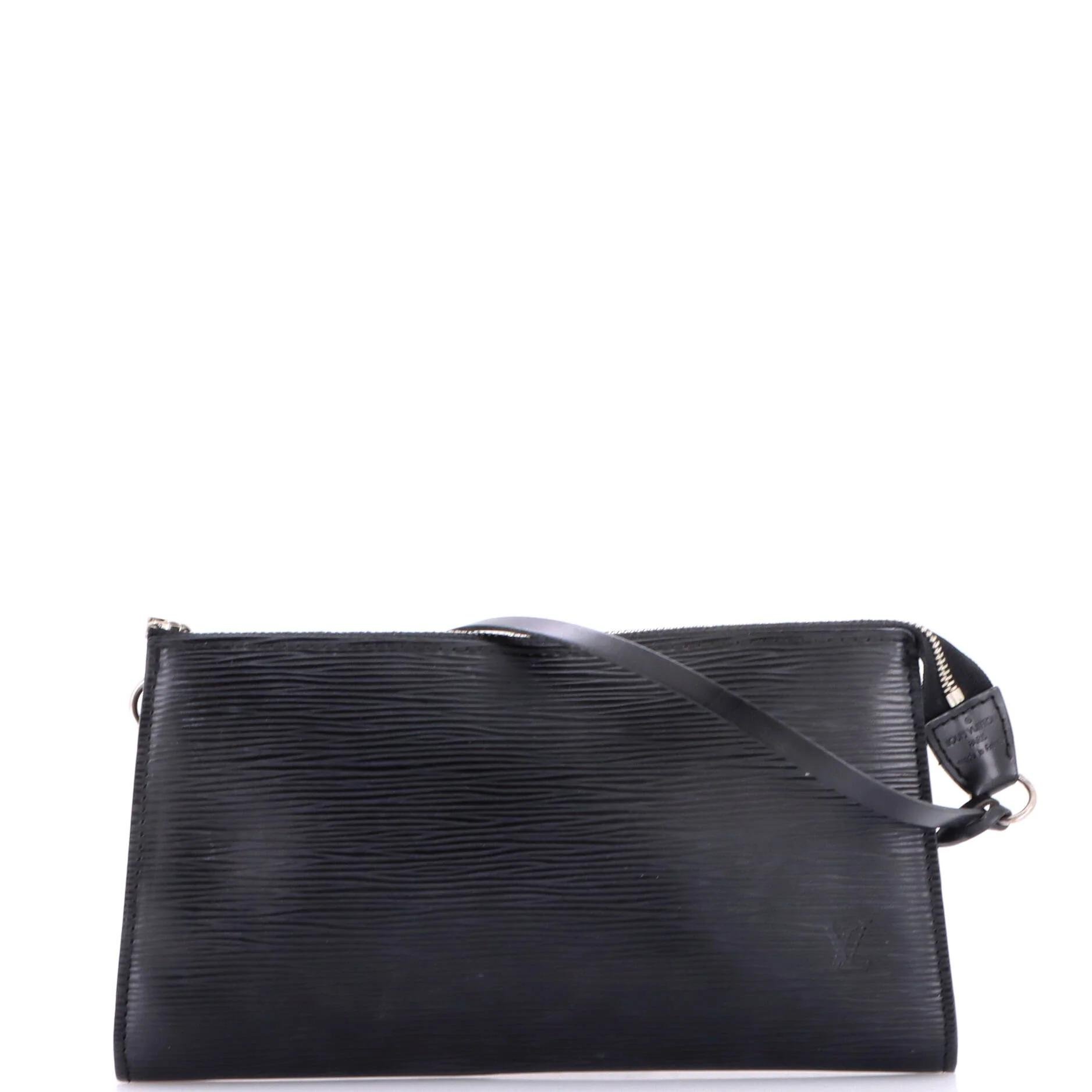 Leather clutch bag