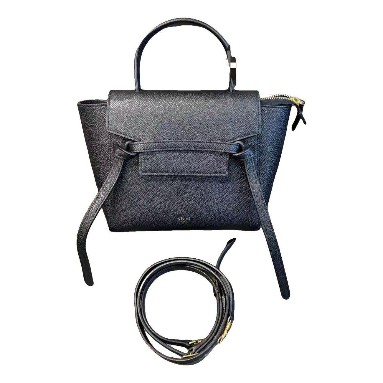 Belt leather handbag