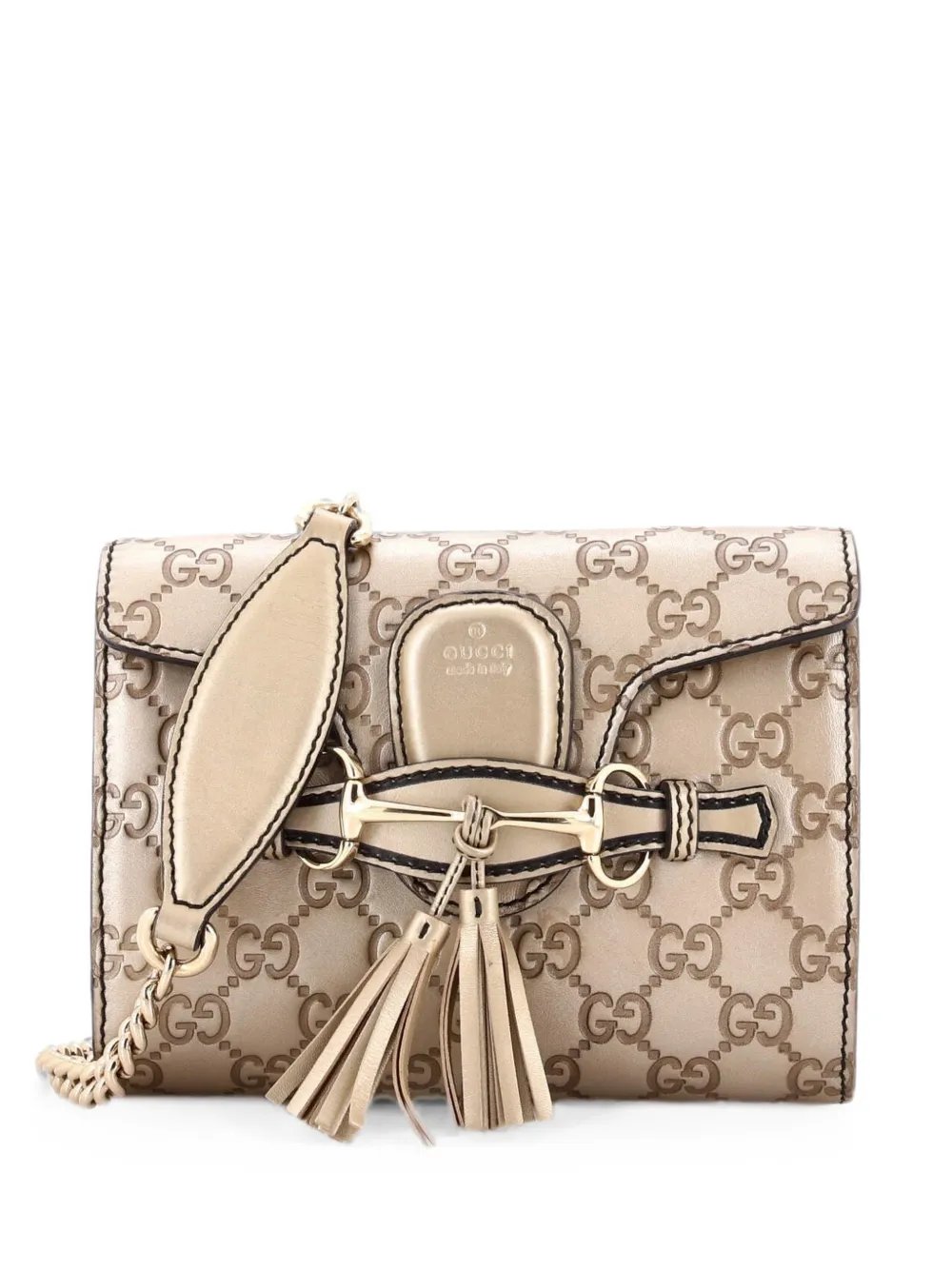 Emily Chain Flap Bag Guccissima Leather Mini shoulder bag