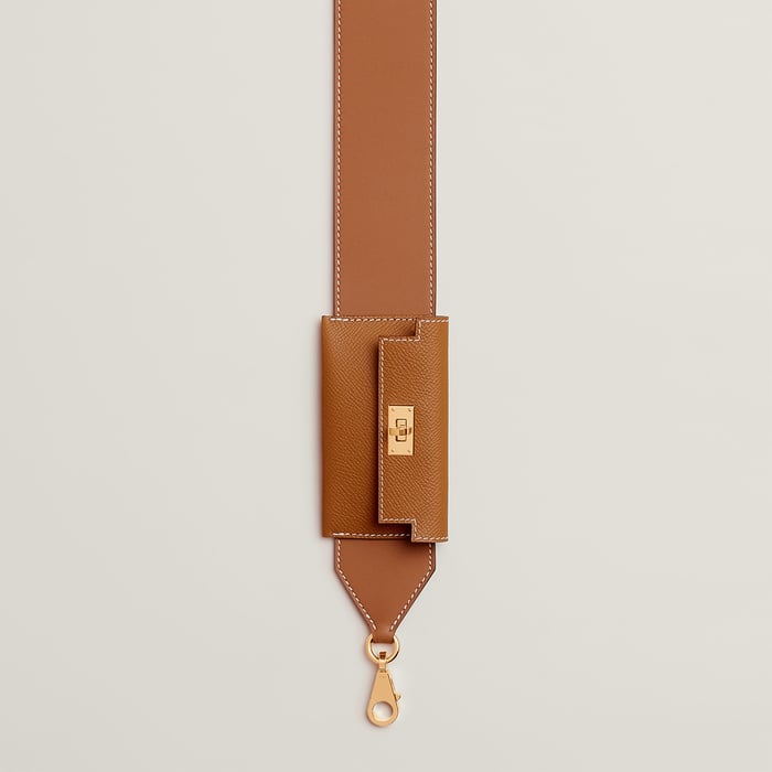 Gold Kelly Pocket 50 MM Bag Strap