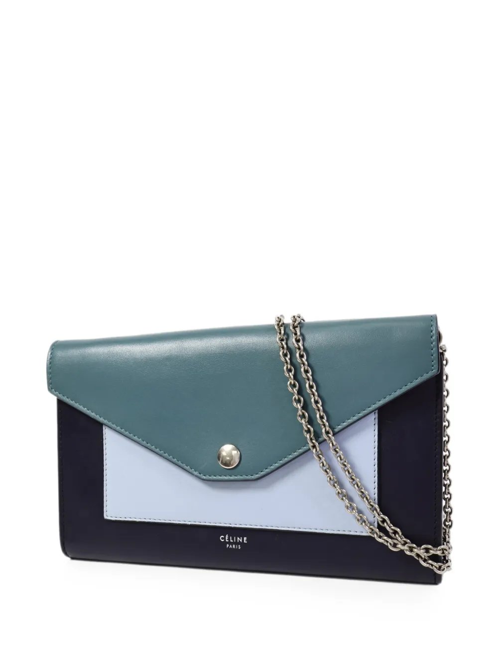 foldover-top chain-strap shoulder bag