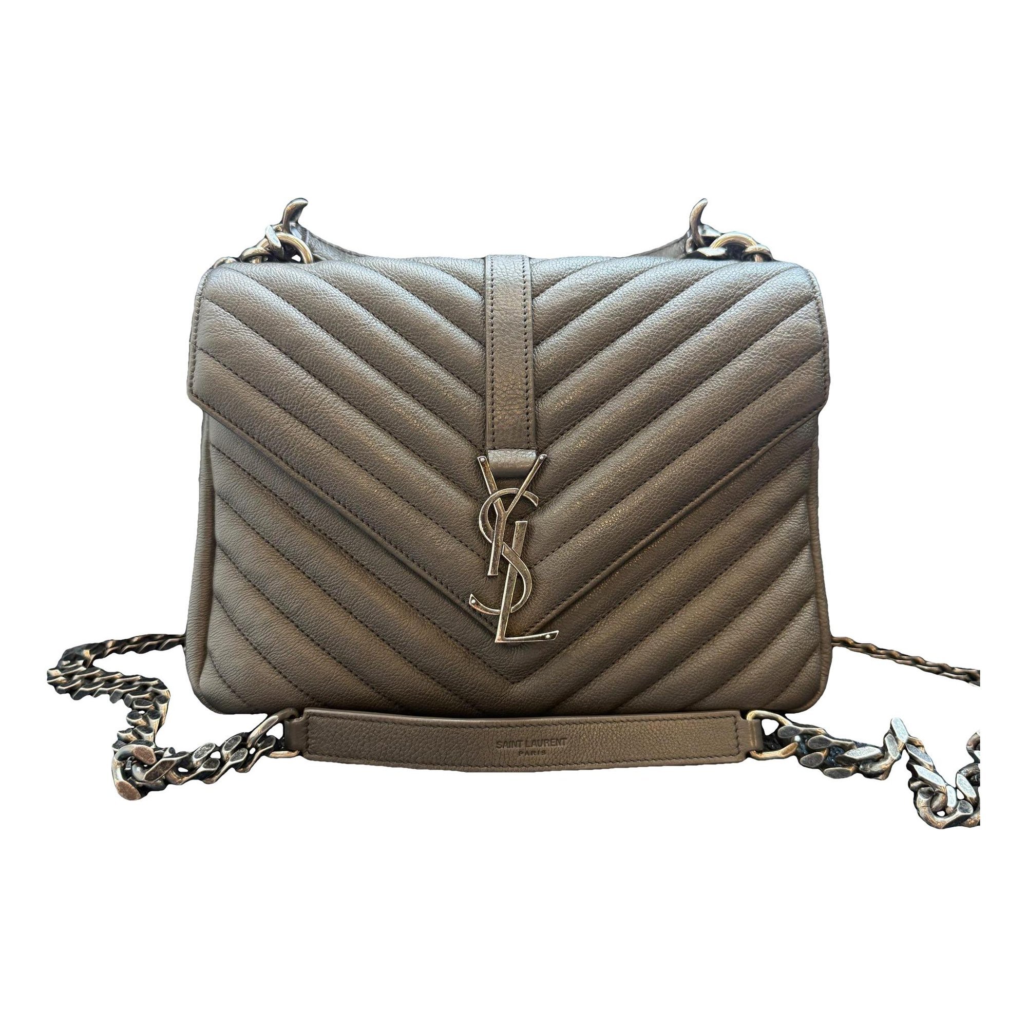 Collége monogramme leather handbag