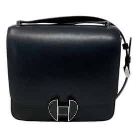 Hermes 2002 20 Handbag Black Leather 2002