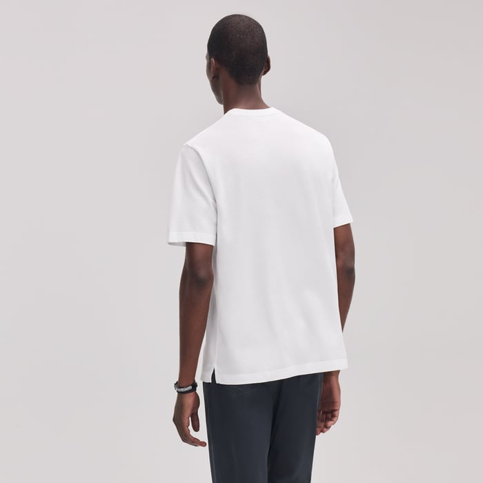 Blanc "H" Embroidered T-shirt