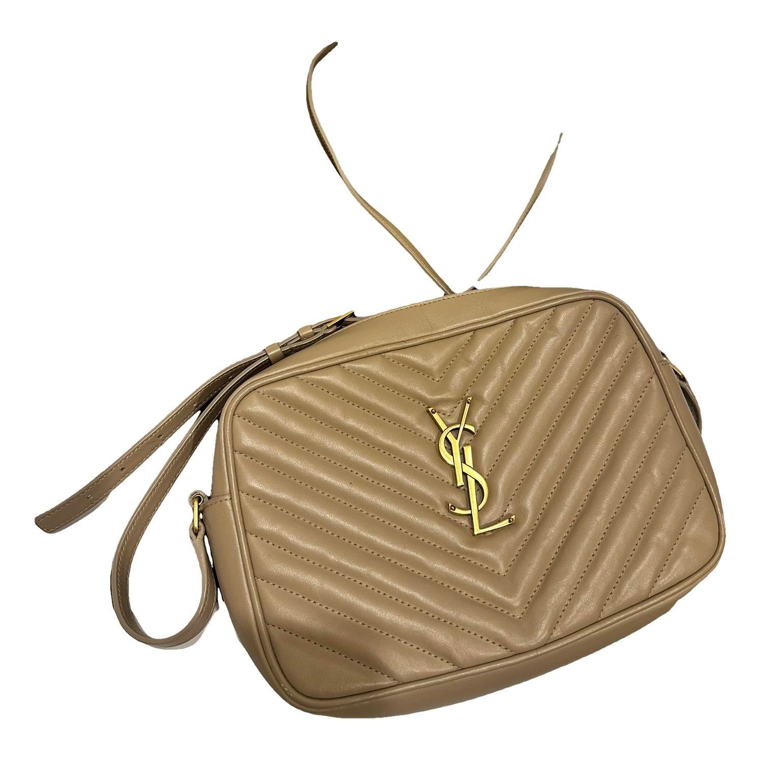 Camera Lou leather crossbody bag