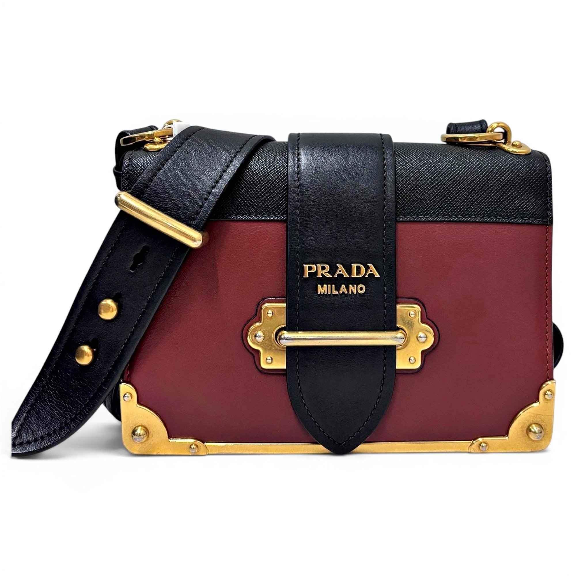 Prada Cahier leather handbag
