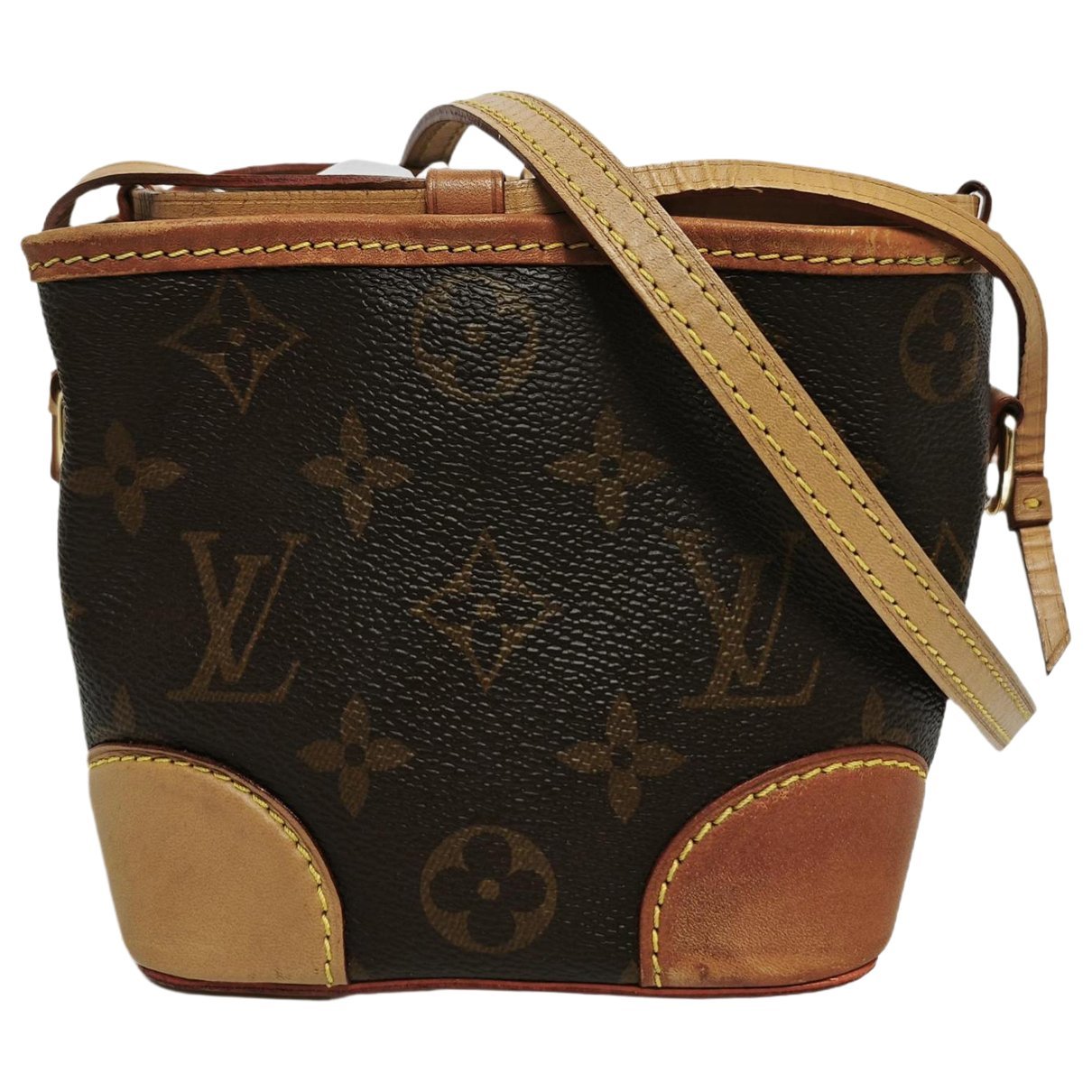 Nano Noé leather crossbody bag