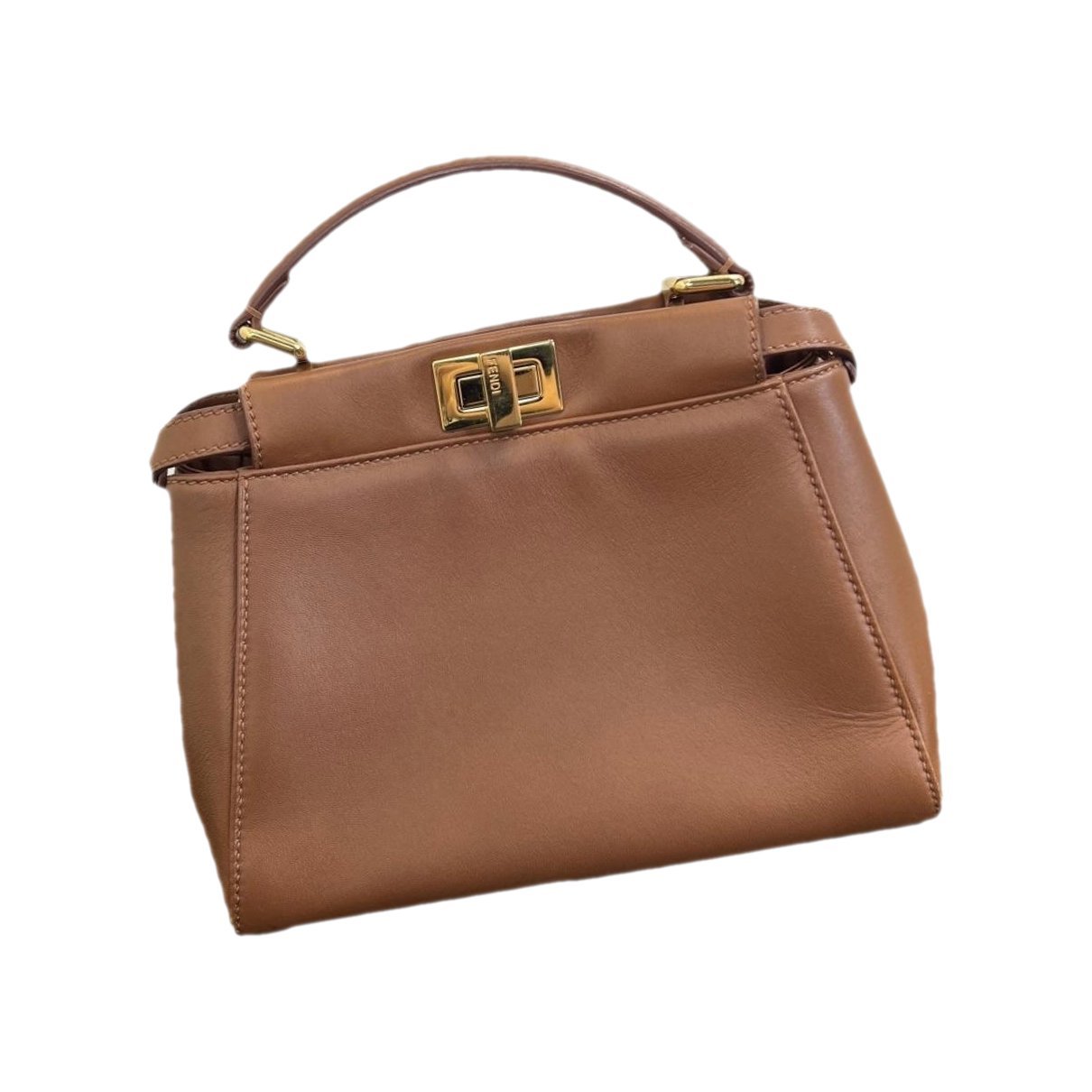 Peekaboo leather handbag