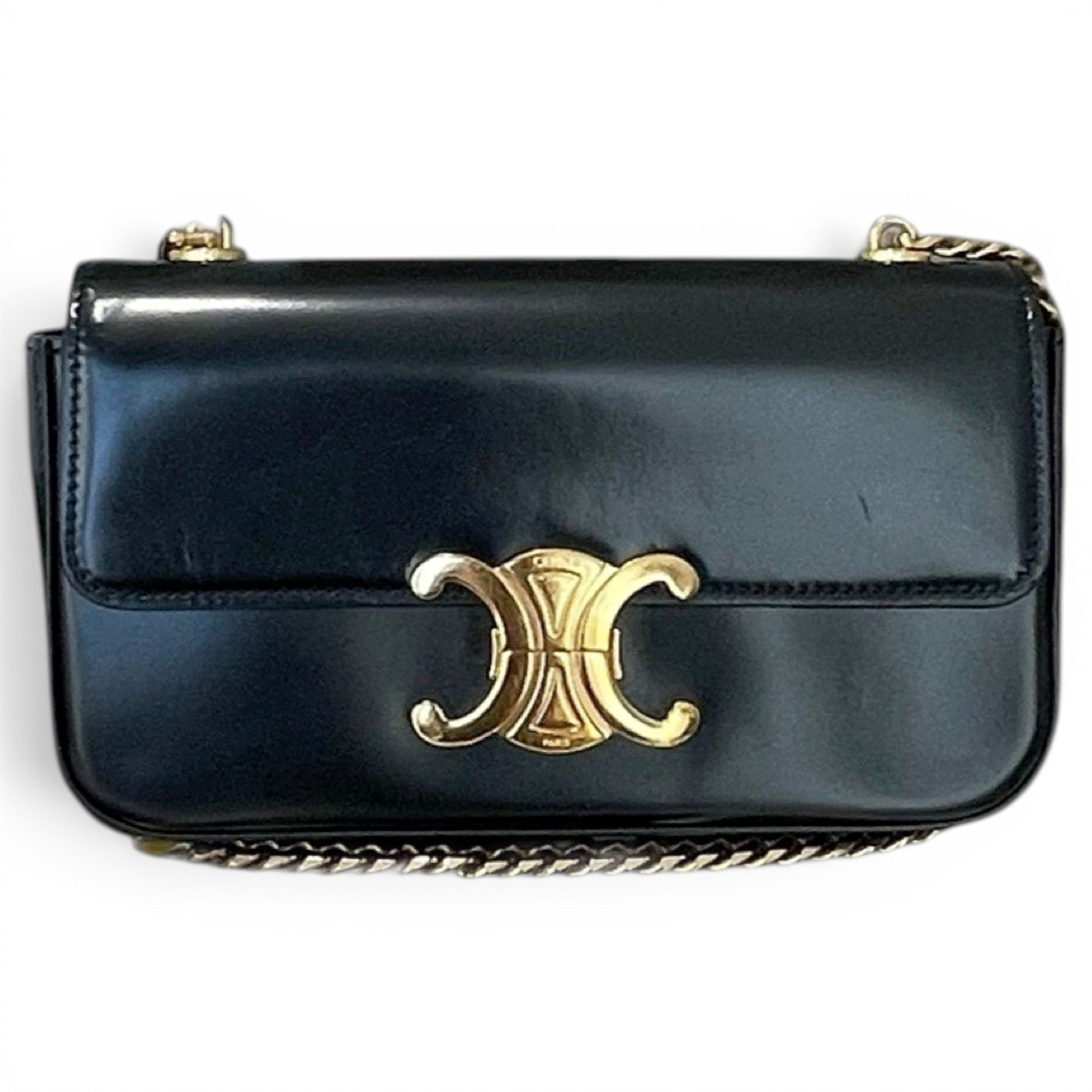 Triomphe leather handbag