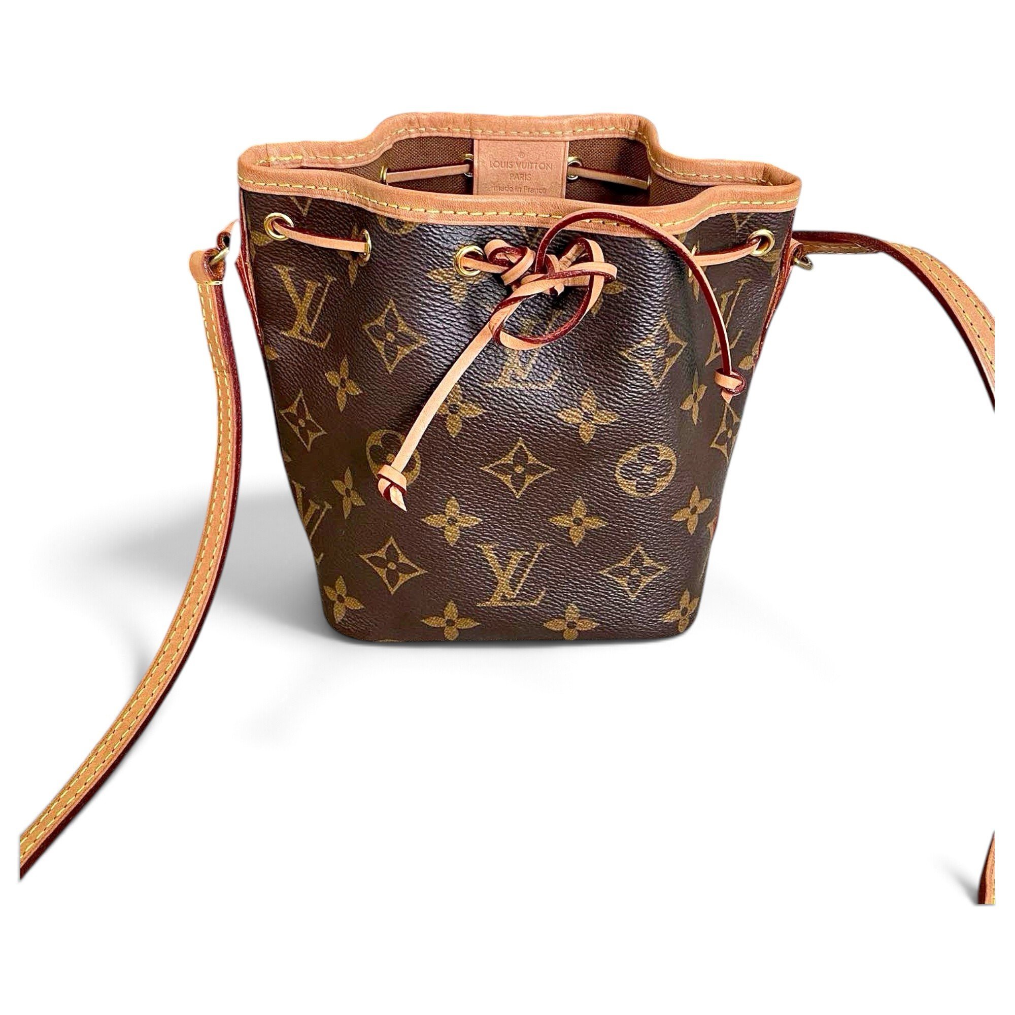 Nano Noé leather handbag