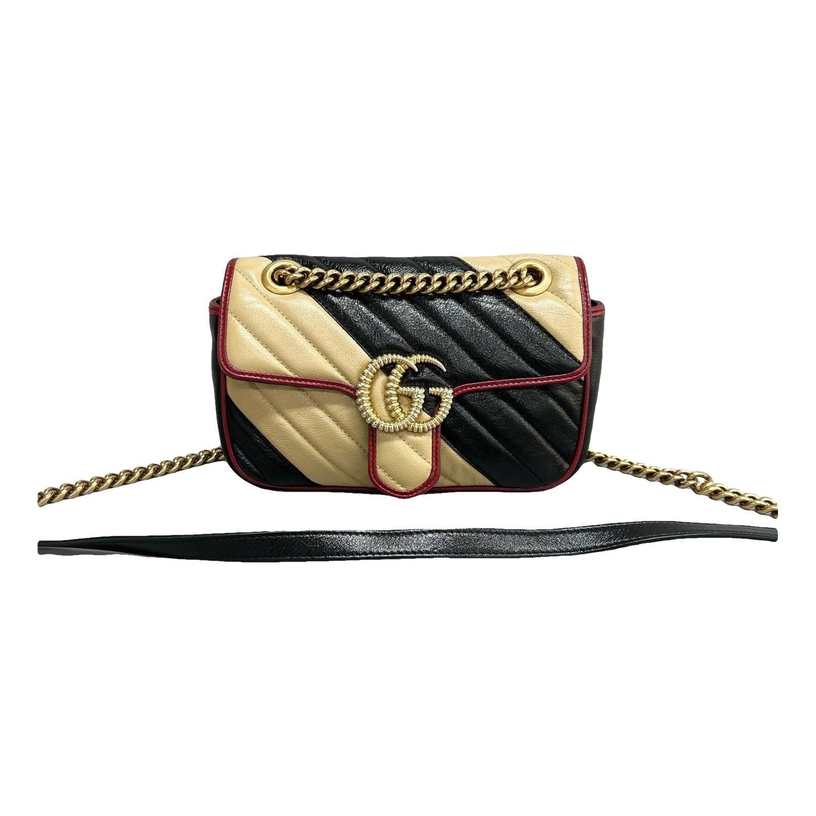 GG Marmont Flap leather handbag