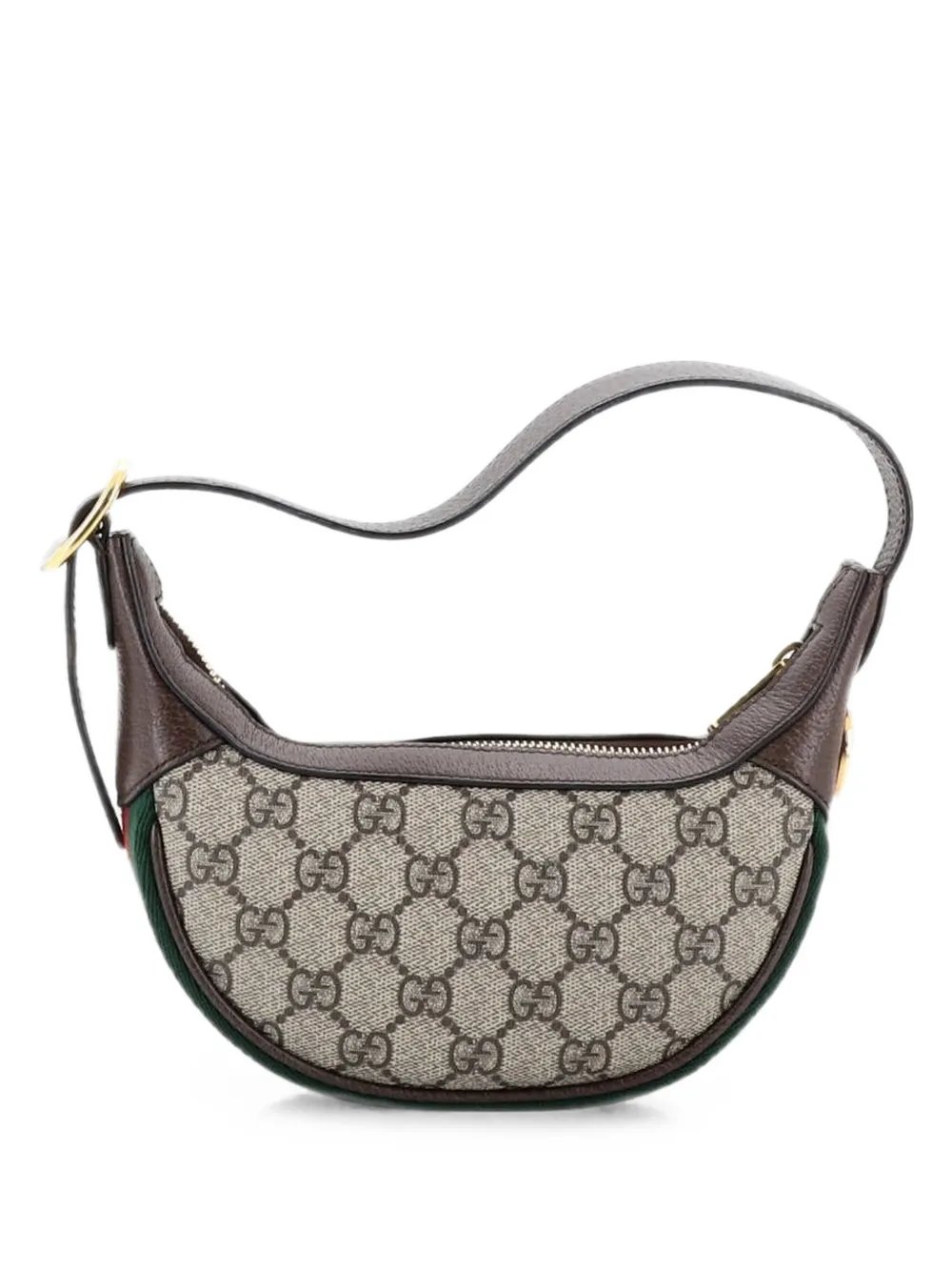 Ophidia Half Moon Bag GG Coated Canvas Mini hobo bag