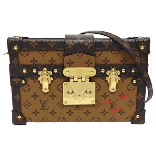 Petite Malle leather crossbody bag