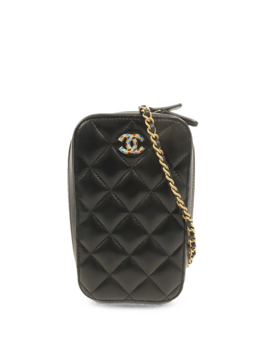 quilted CC phone holder shoulder bag