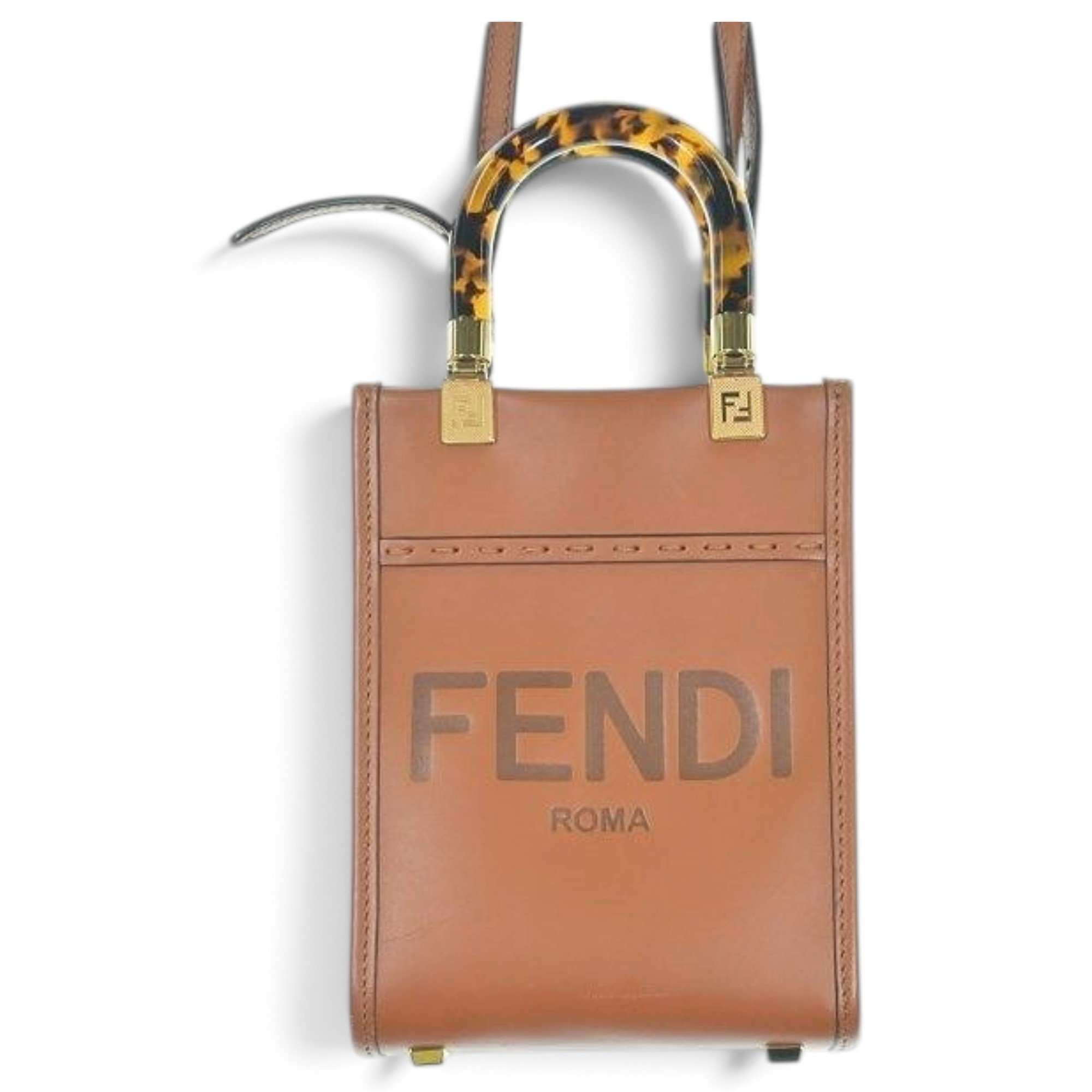 Fendi Sunshine leather handbag